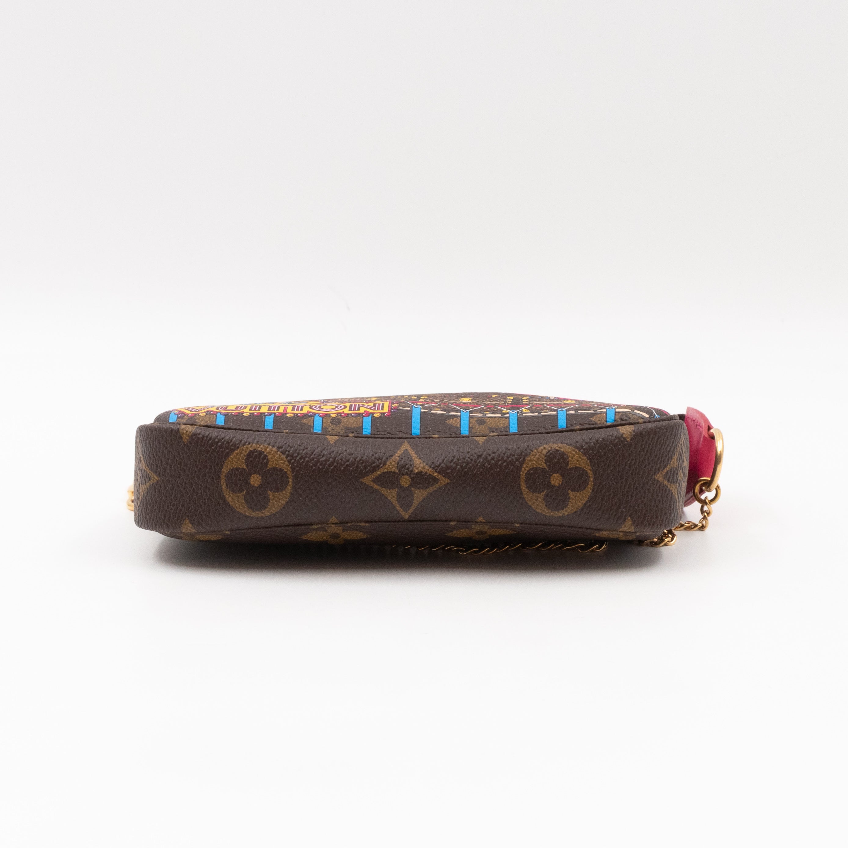 Mini Pochette Accessoires Monogram Christmas Animation Roller Coaster