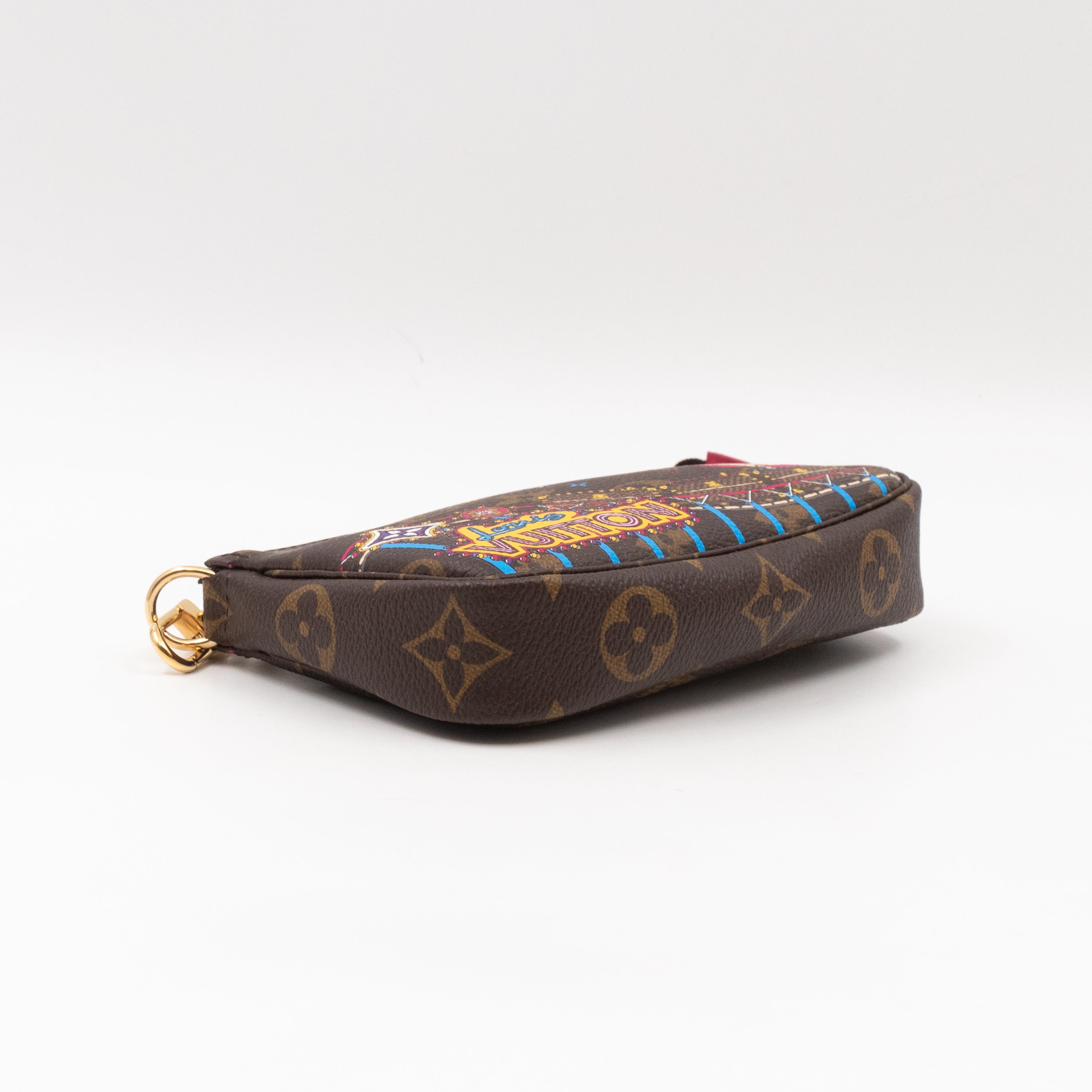 Mini Pochette Accessoires Monogram Christmas Animation Roller Coaster