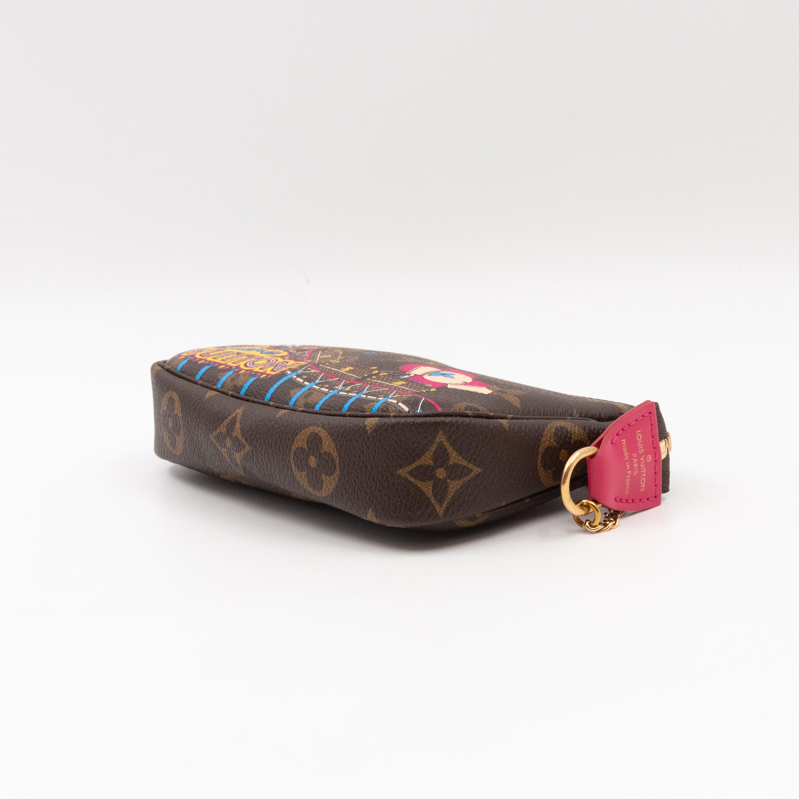 Mini Pochette Accessoires Monogram Christmas Animation Roller Coaster