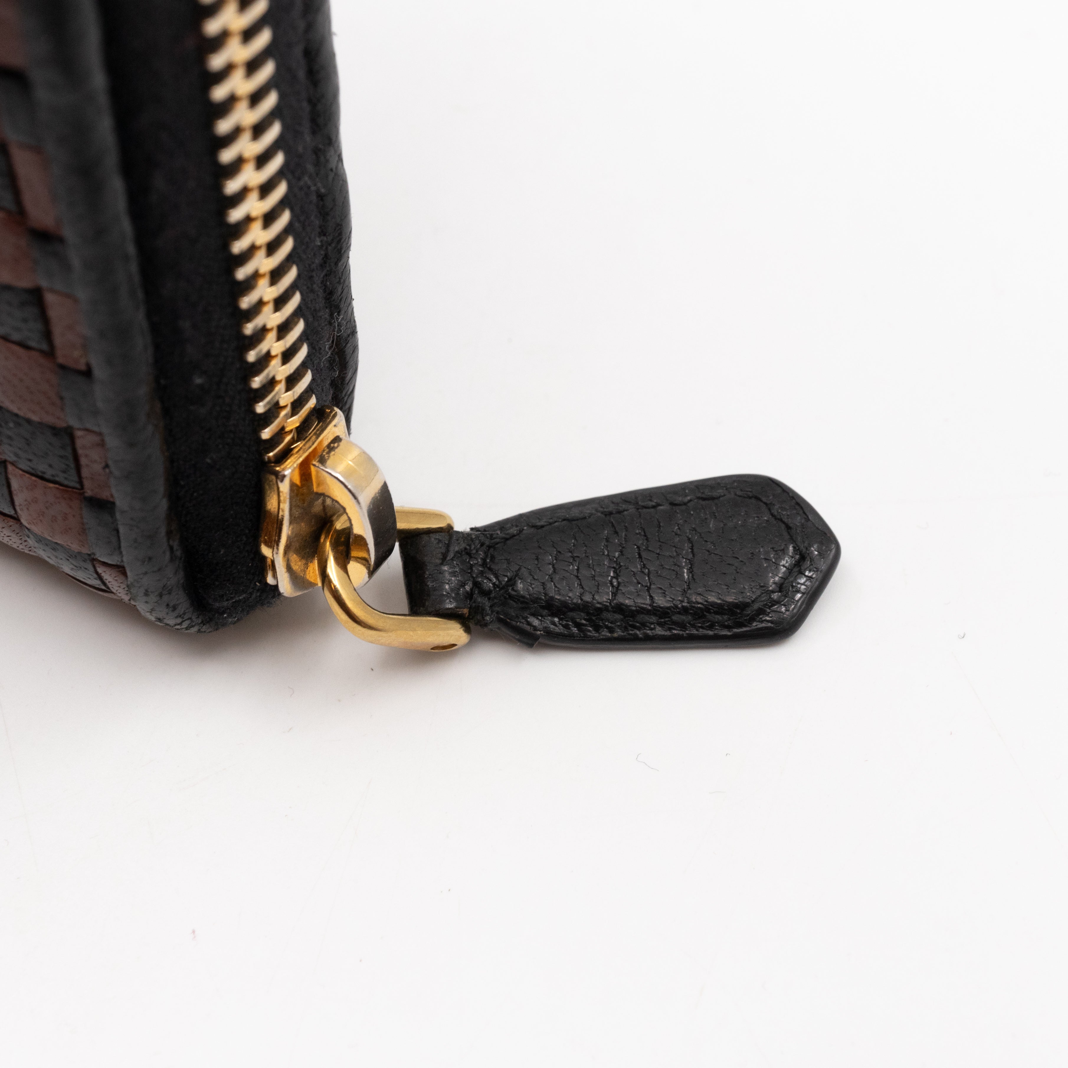 Madras Zip Around Wallet Brown