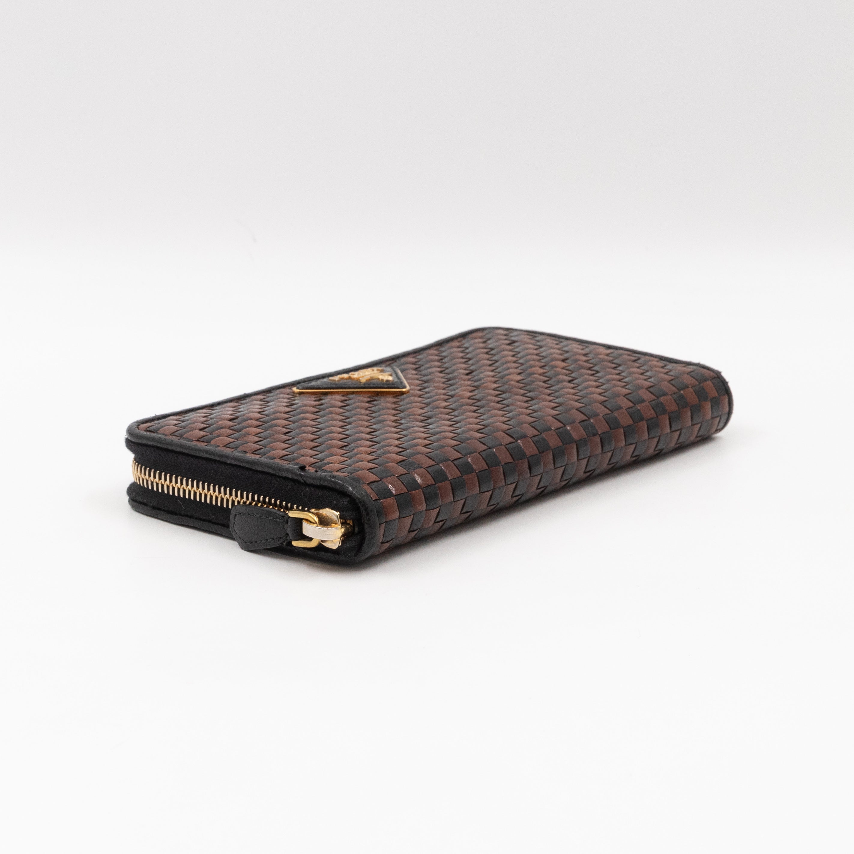 Madras Zip Around Wallet Brown