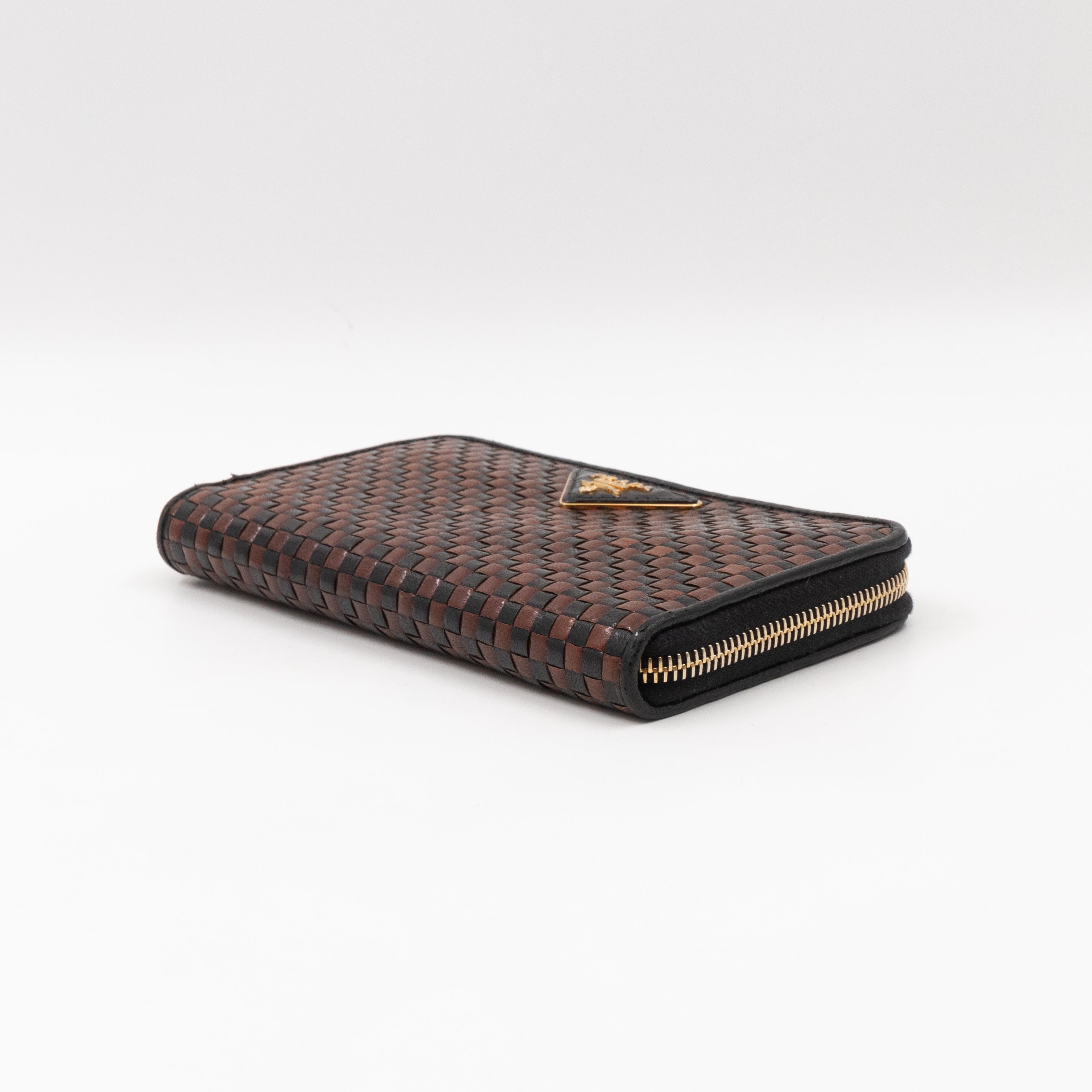 Madras Zip Around Wallet Brown