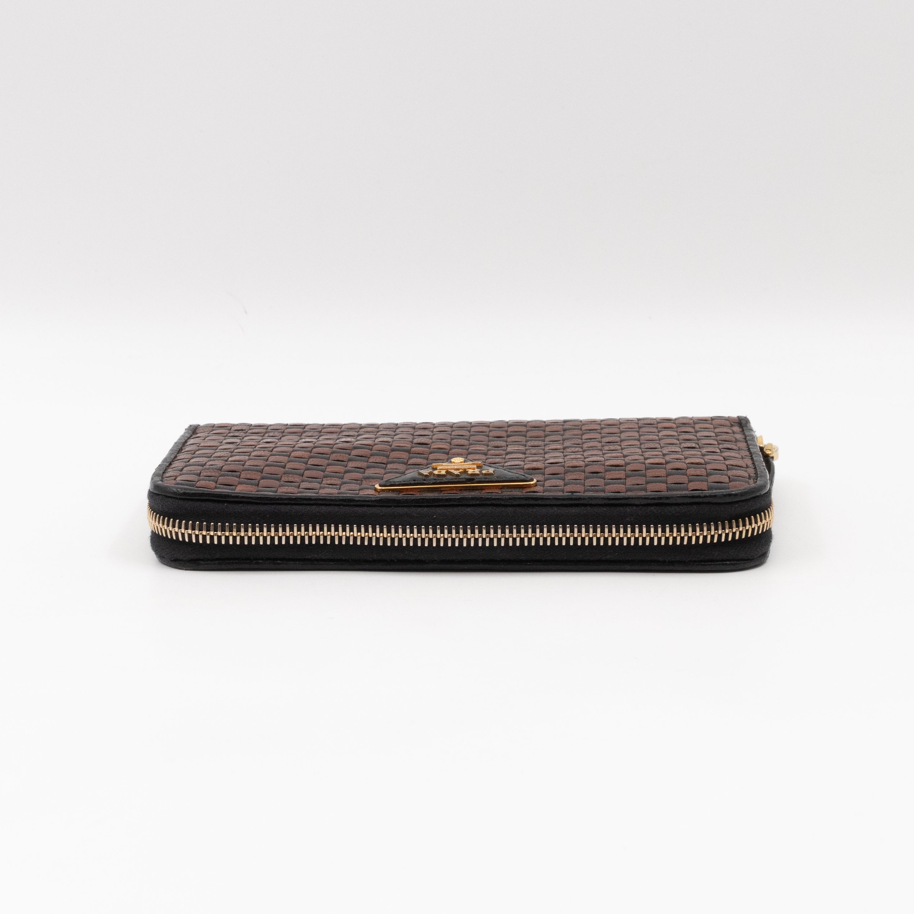 Madras Zip Around Wallet Brown