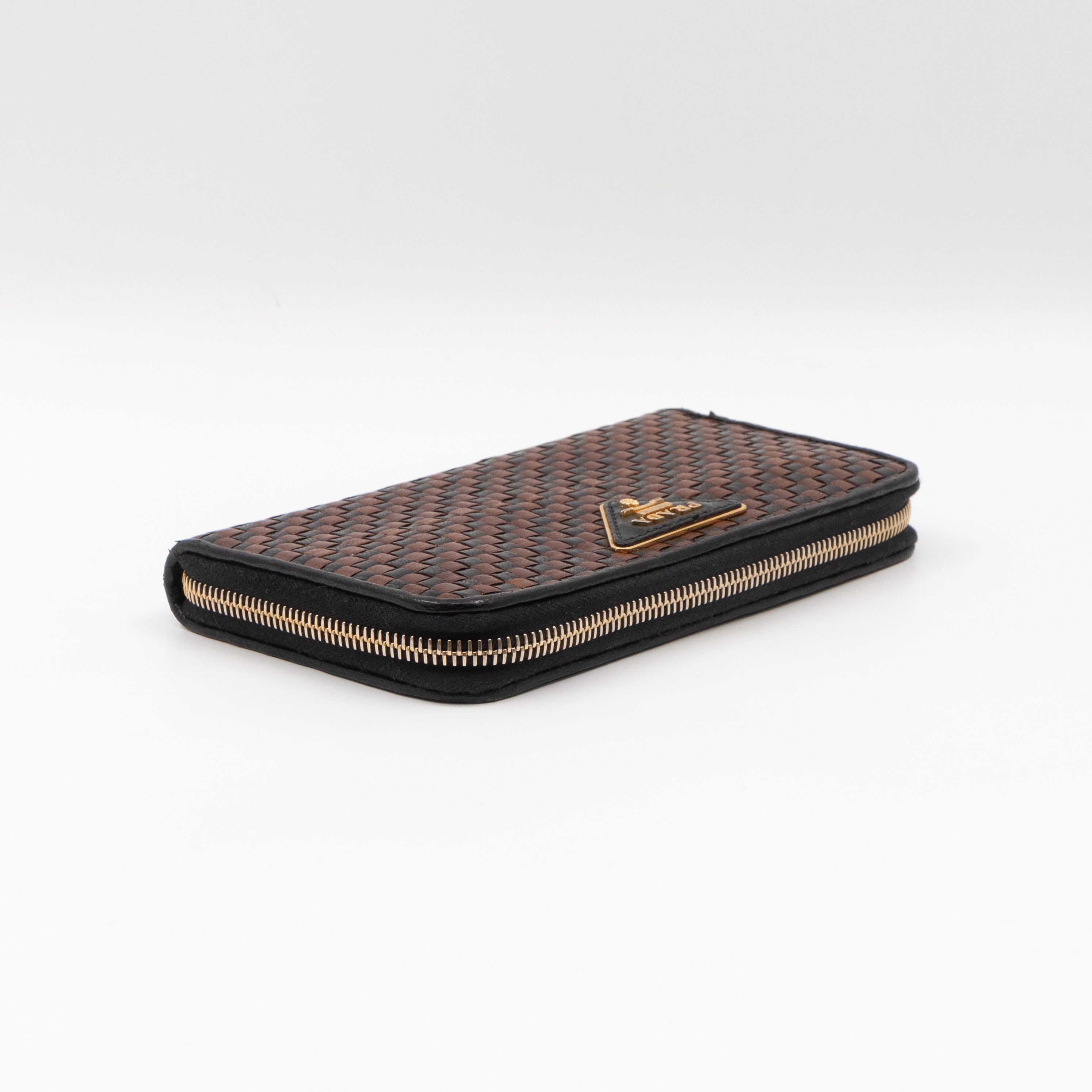 Madras Zip Around Wallet Brown