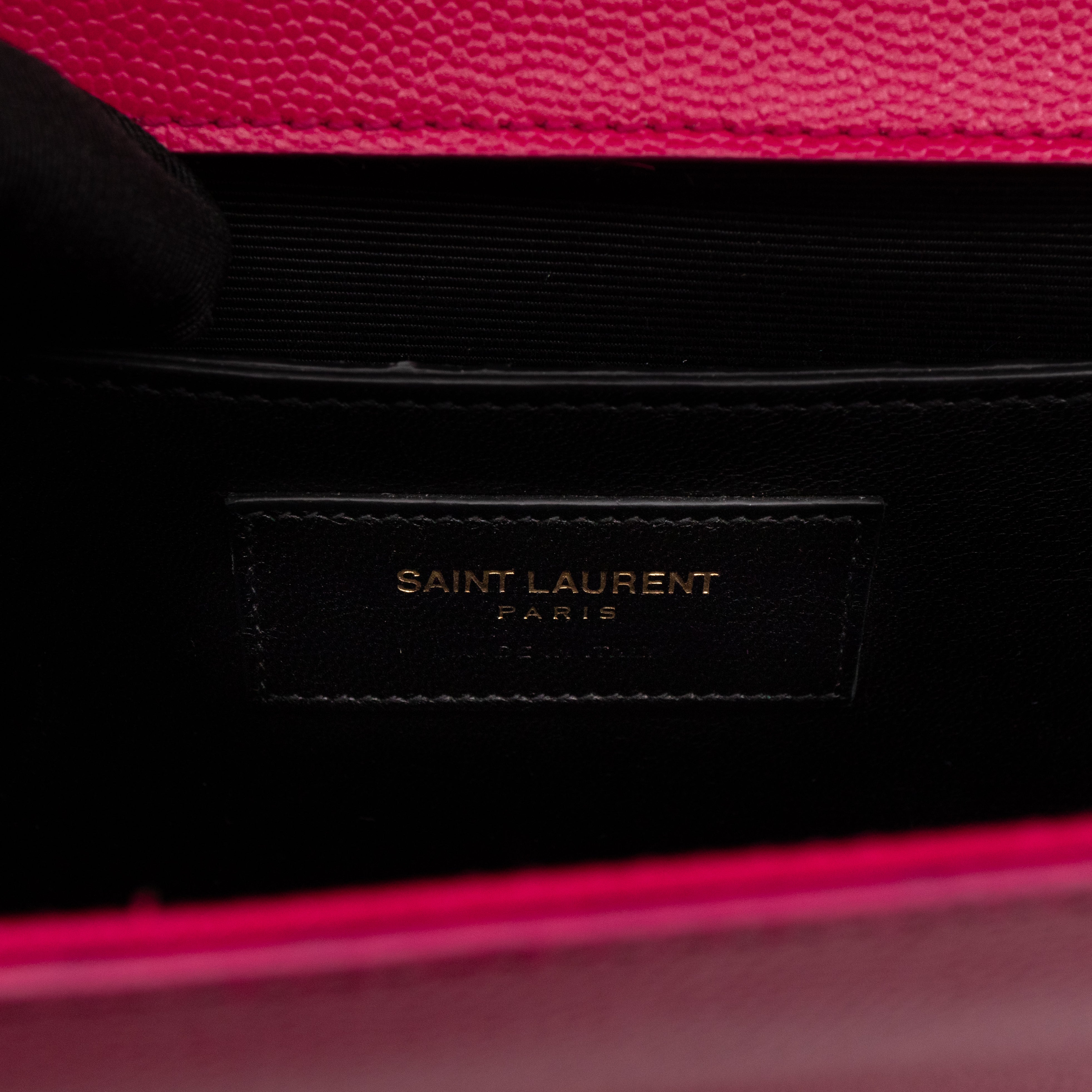 Classic Kate Clutch Pink Grained Leather