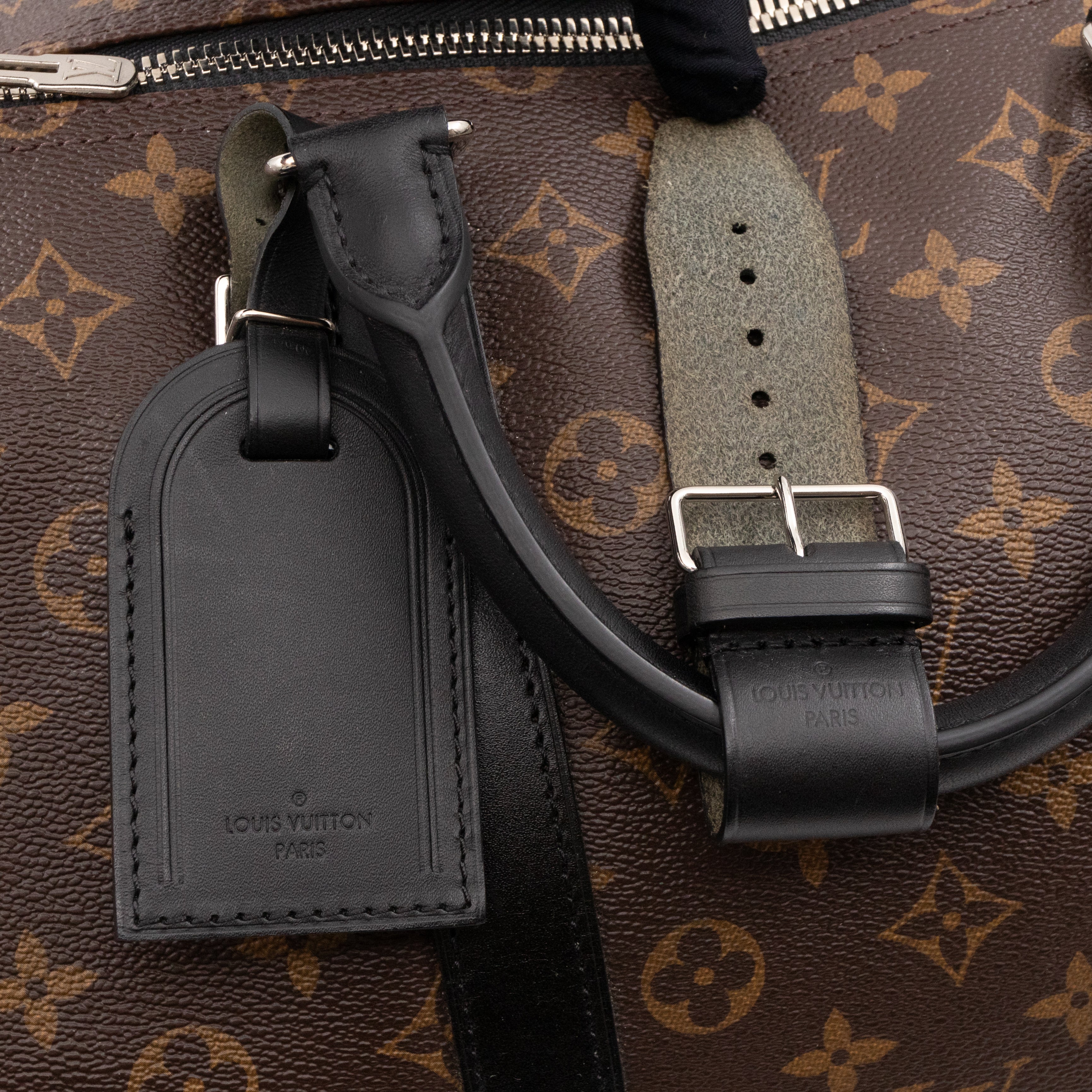 Keepall 55 Bandouliere Monogram Macassar