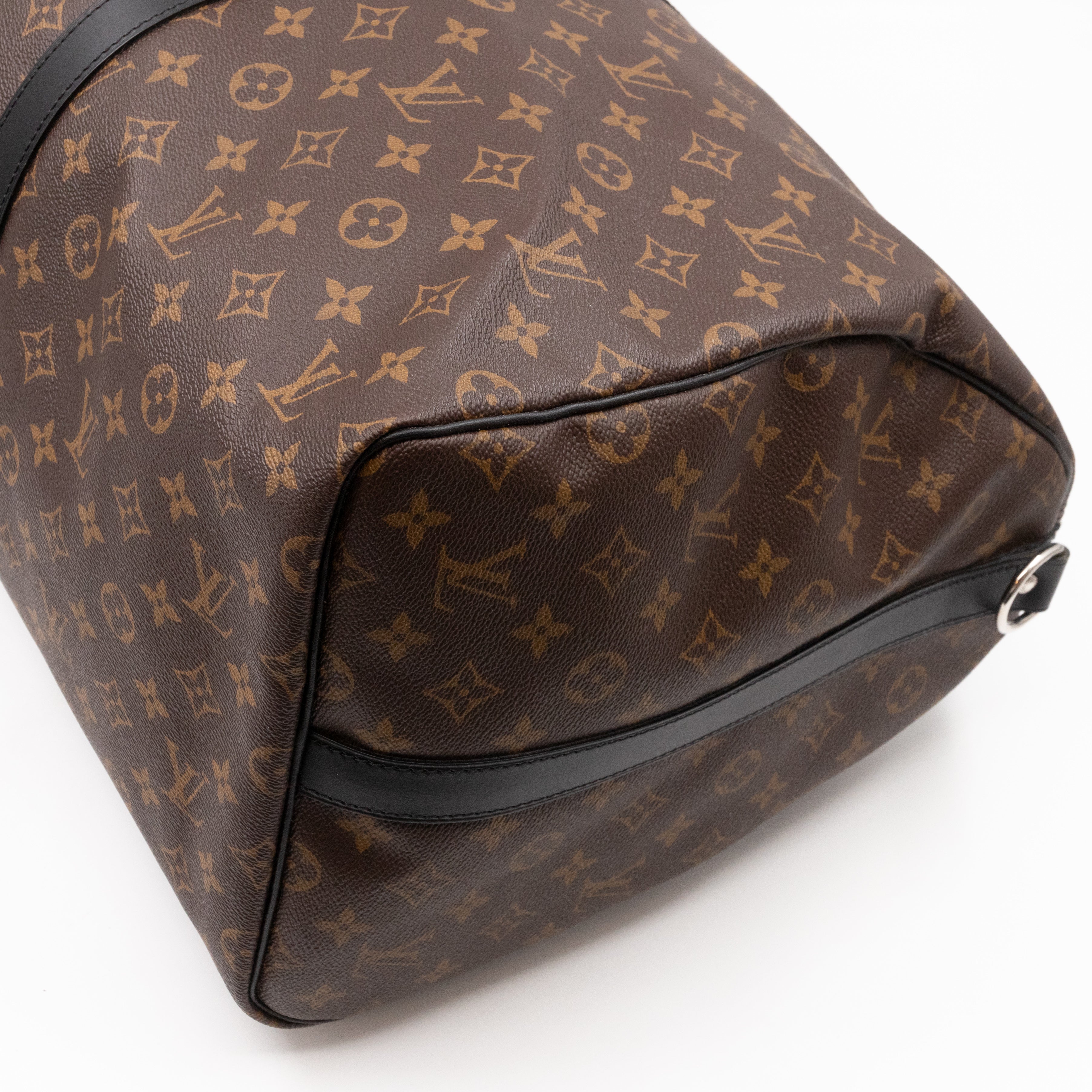 Keepall 55 Bandouliere Monogram Macassar