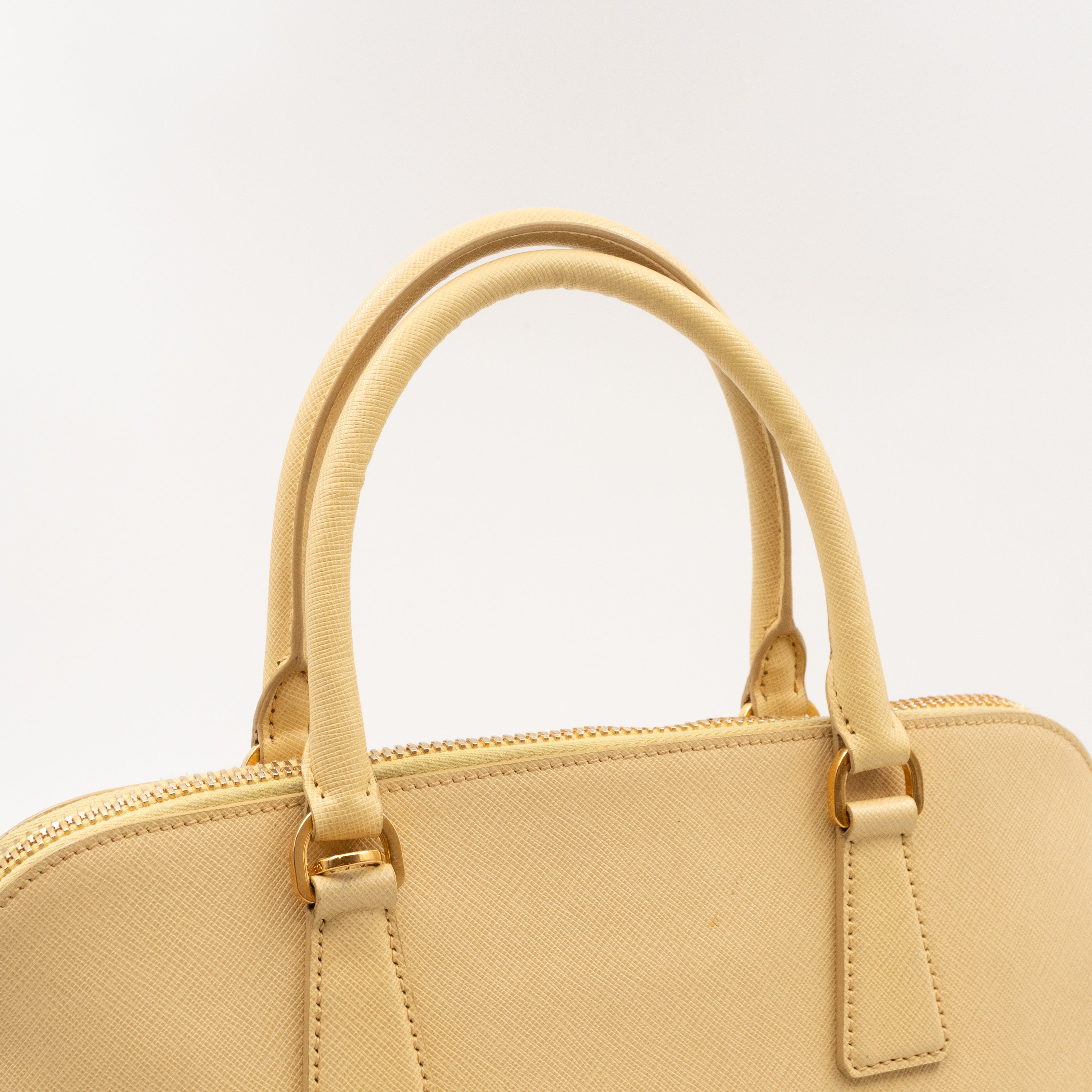 Promenade Large Yellow Saffiano Leather