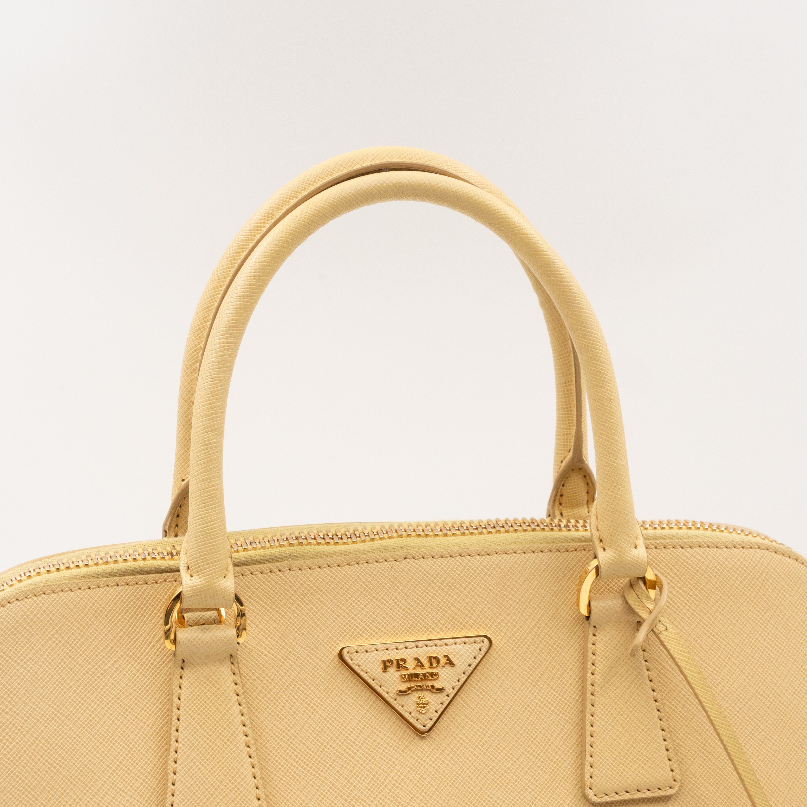 Promenade Large Yellow Saffiano Leather