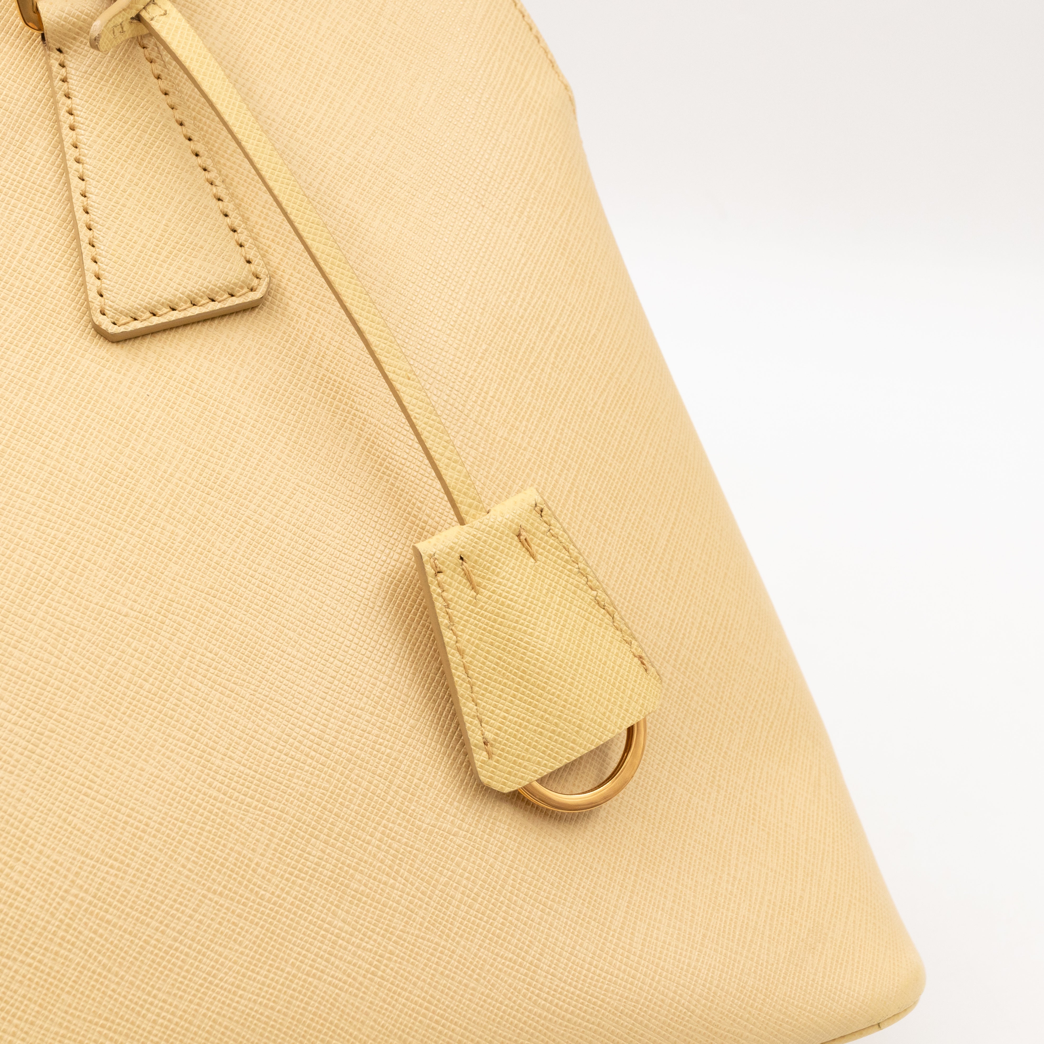 Promenade Large Yellow Saffiano Leather