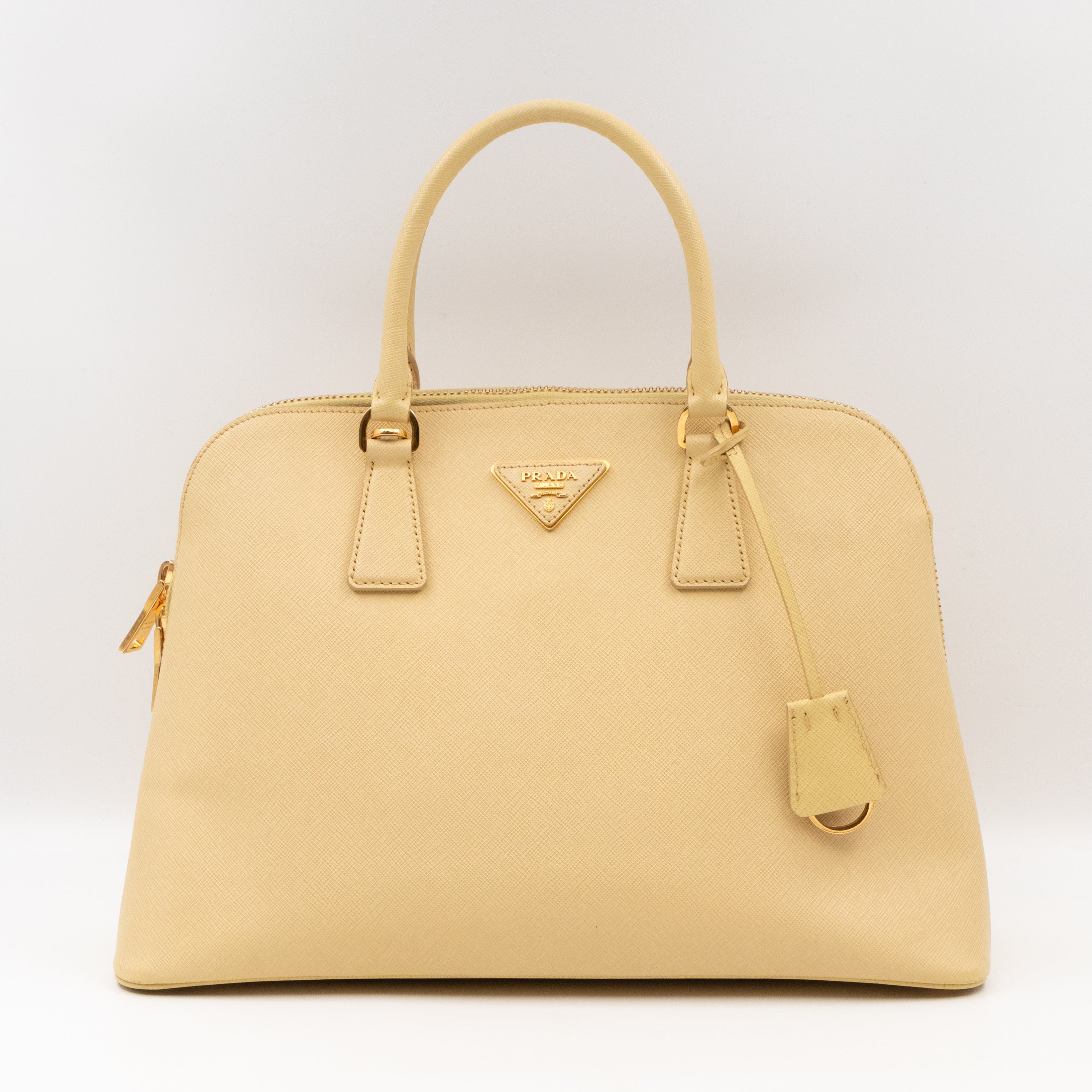 Promenade Large Yellow Saffiano Leather