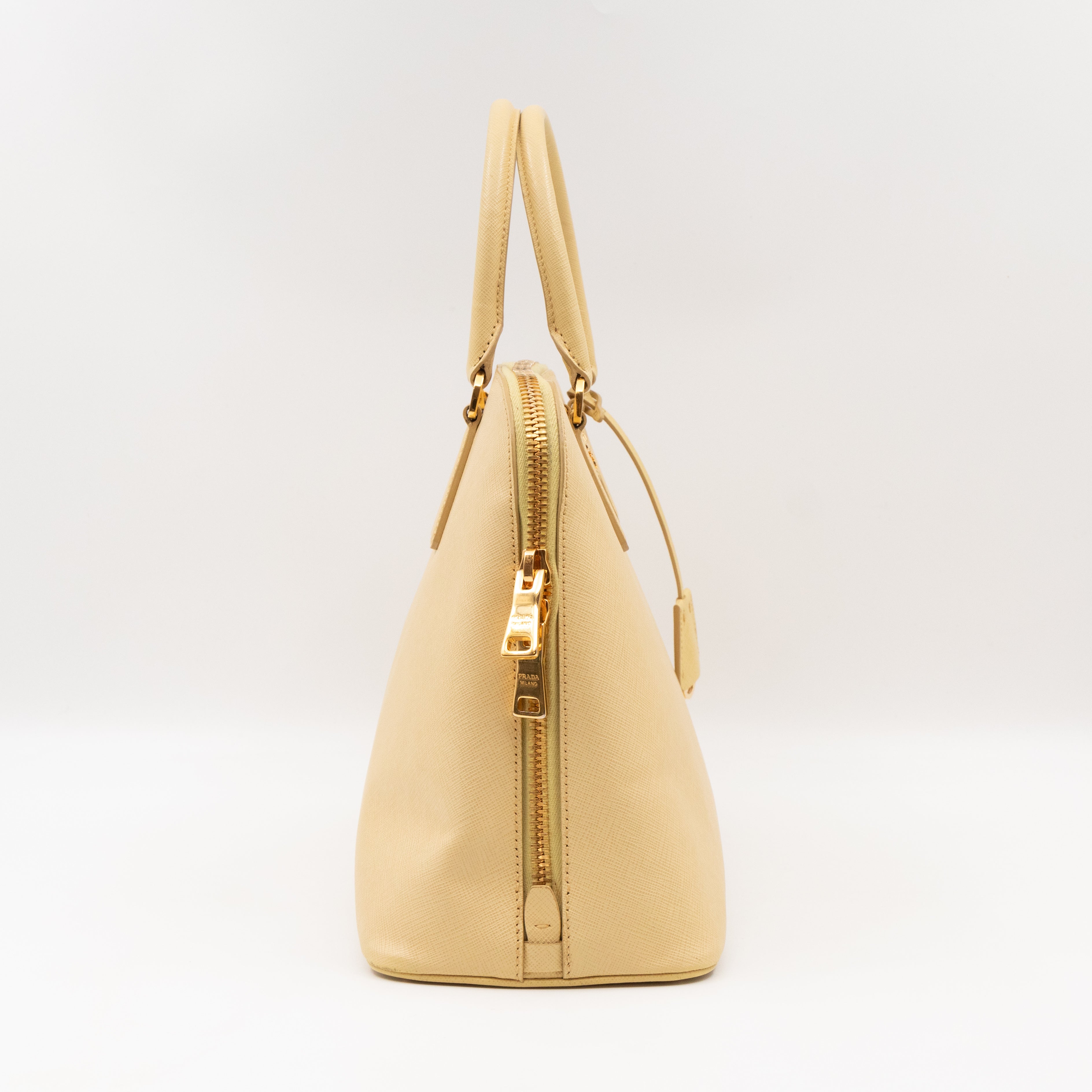 Promenade Large Yellow Saffiano Leather