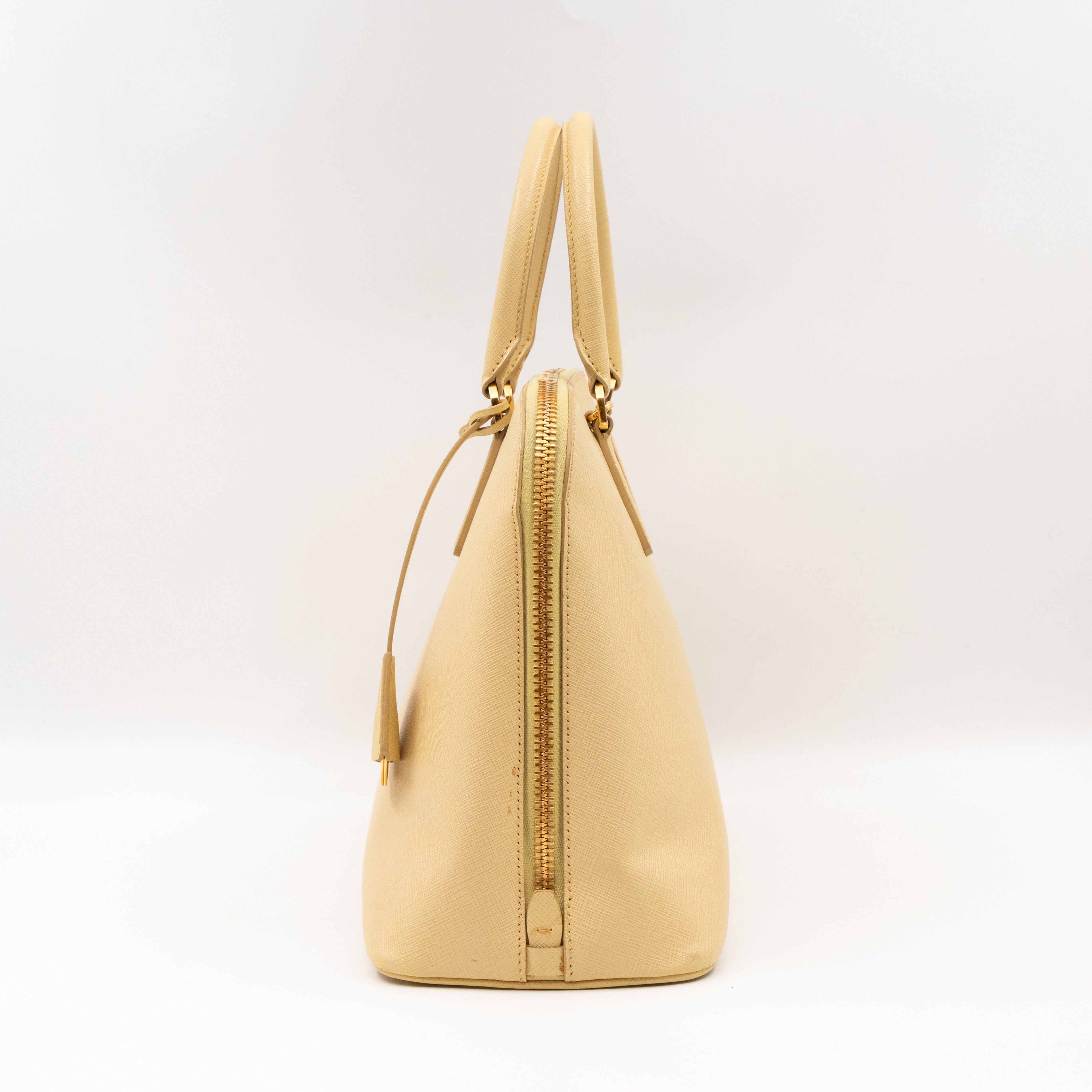 Promenade Large Yellow Saffiano Leather