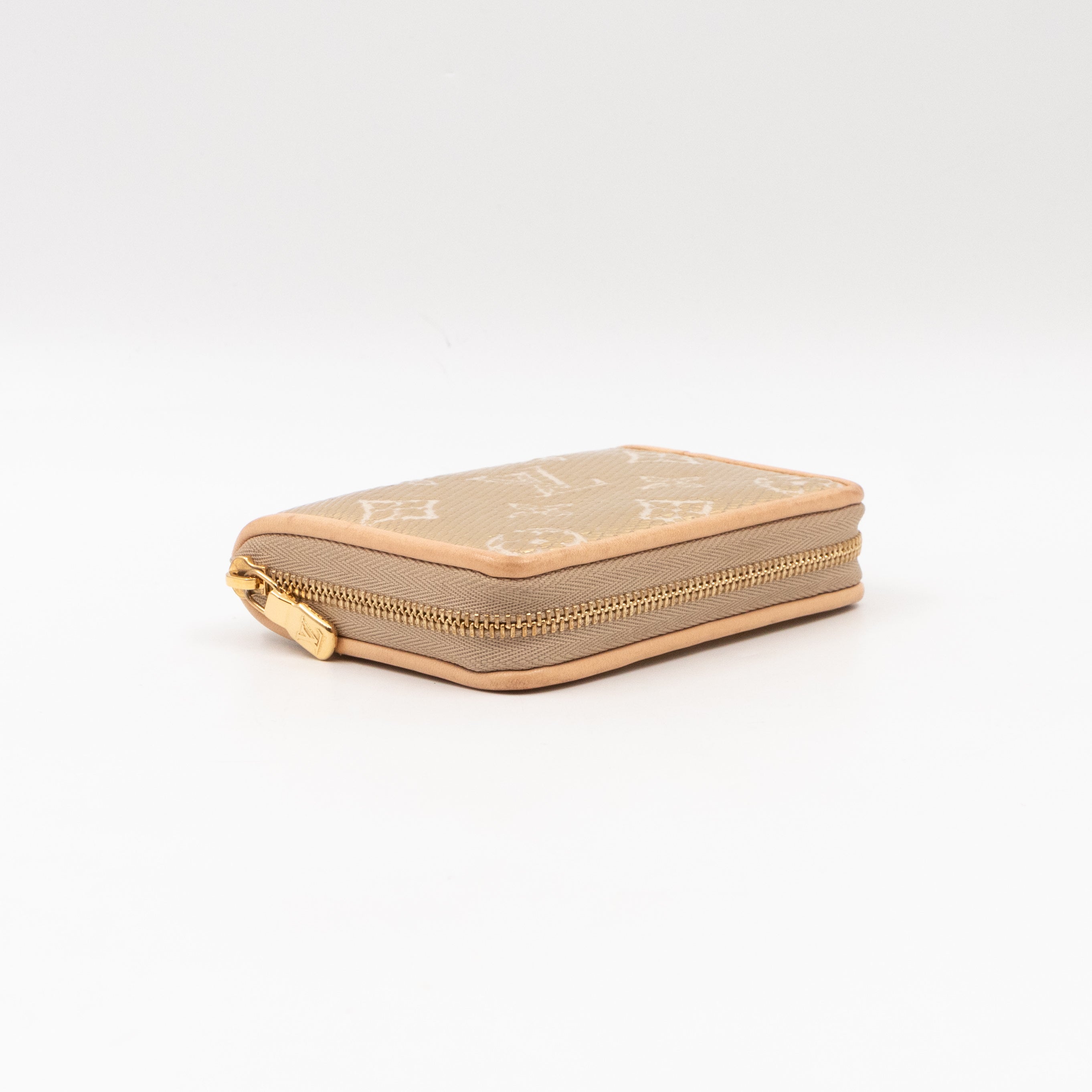 Zippy Coin Purse Gold Monoglam Jacquard