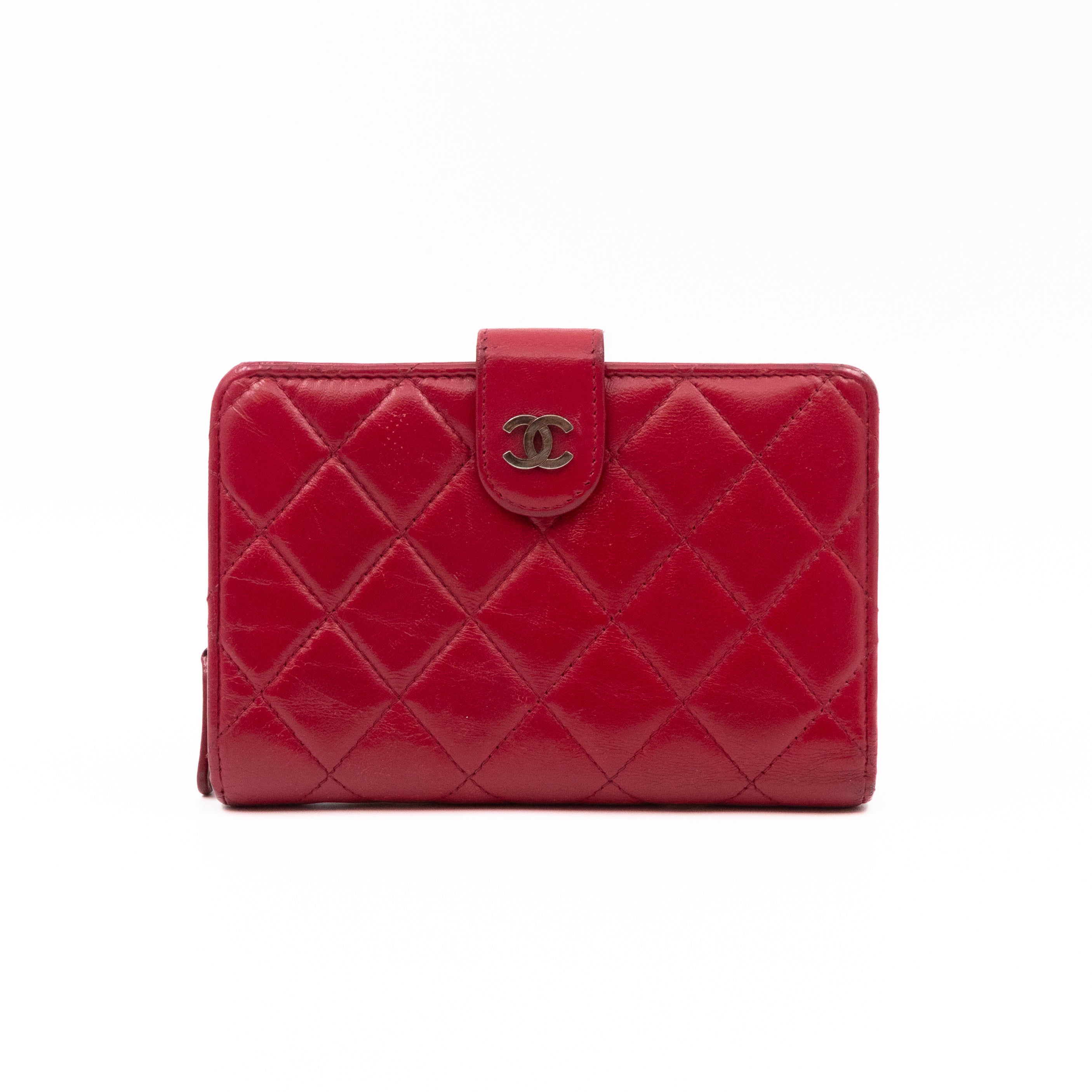 French Wallet Red Leather