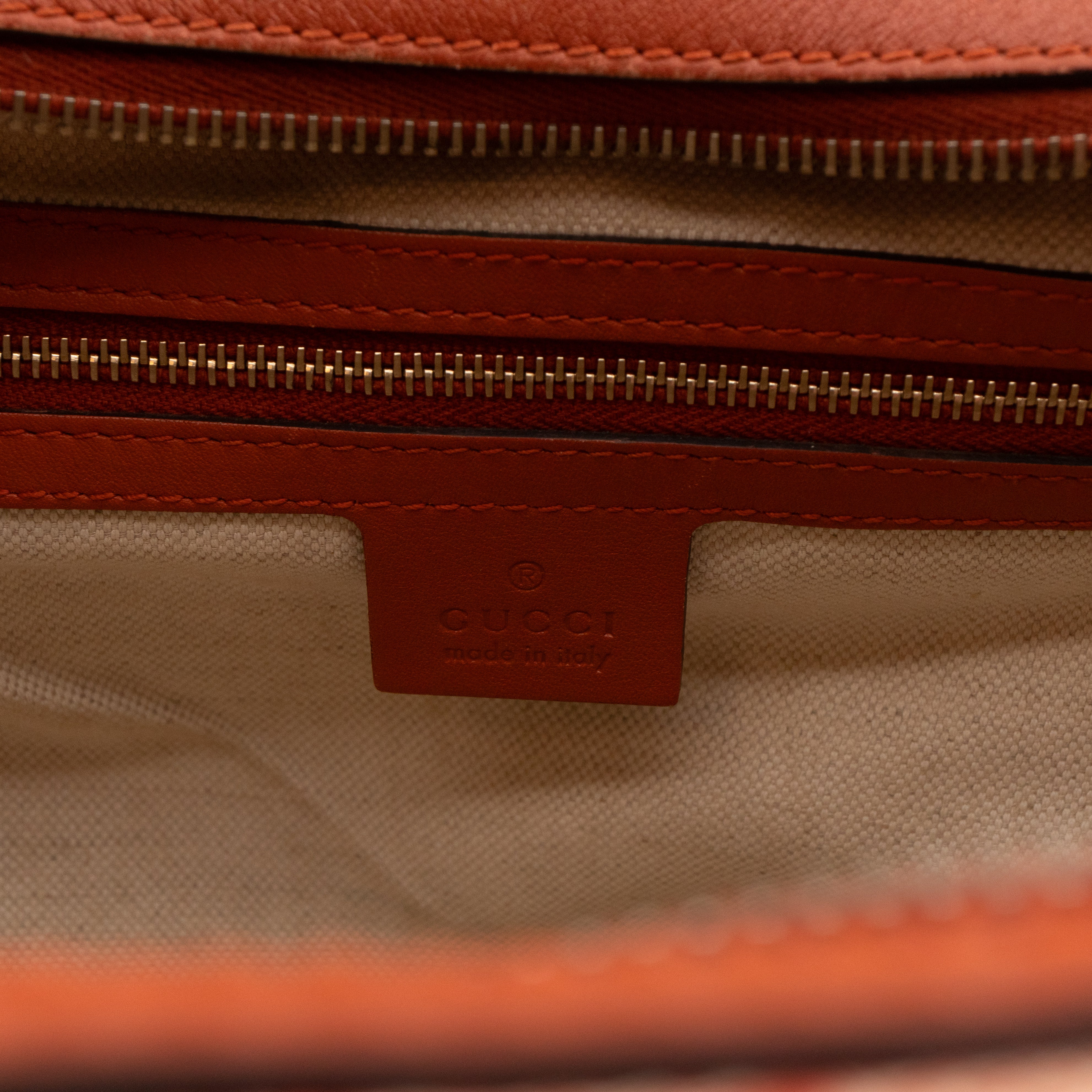 Bree Original Hobo Bag Red GG Canvas Leather