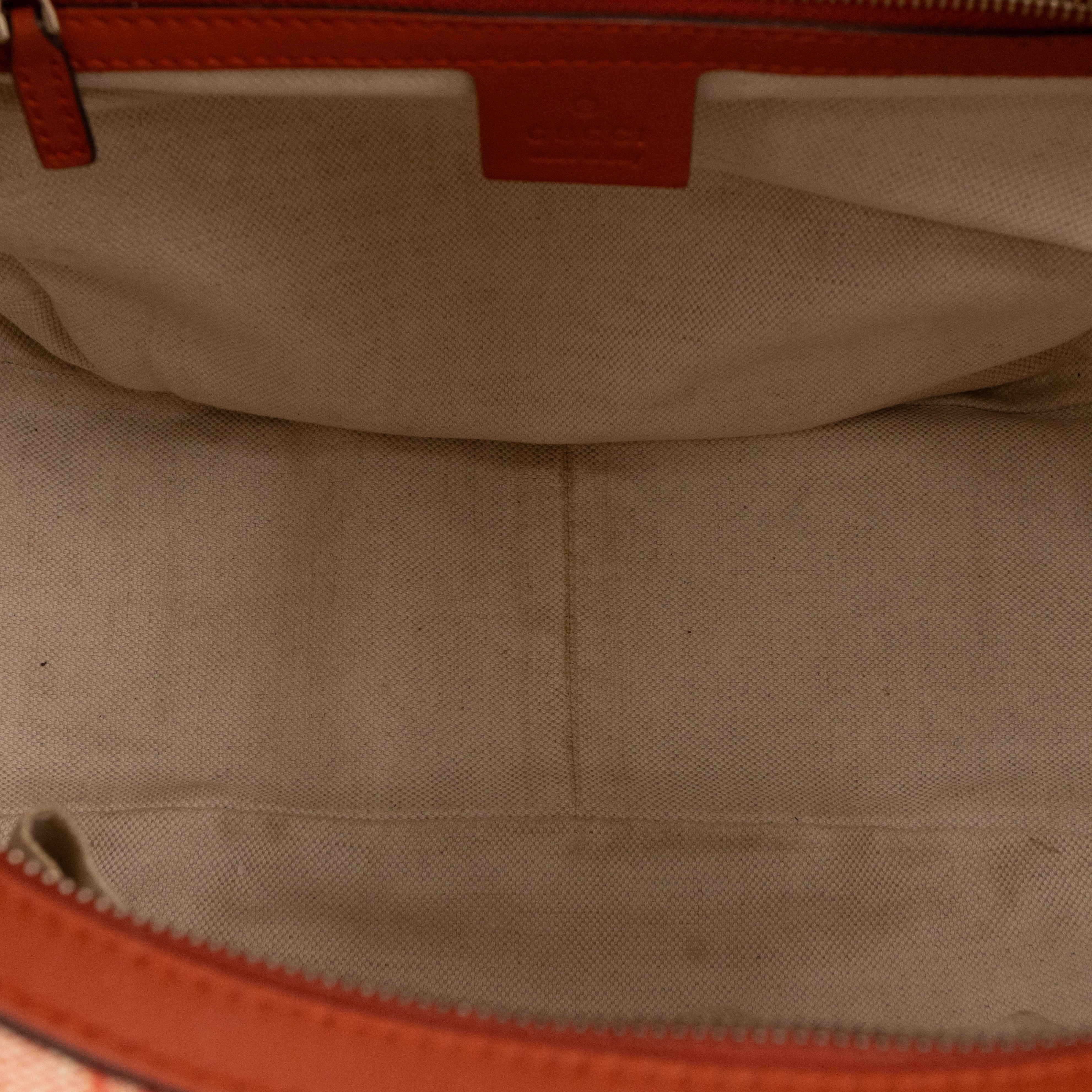 Bree Original Hobo Bag Red GG Canvas Leather