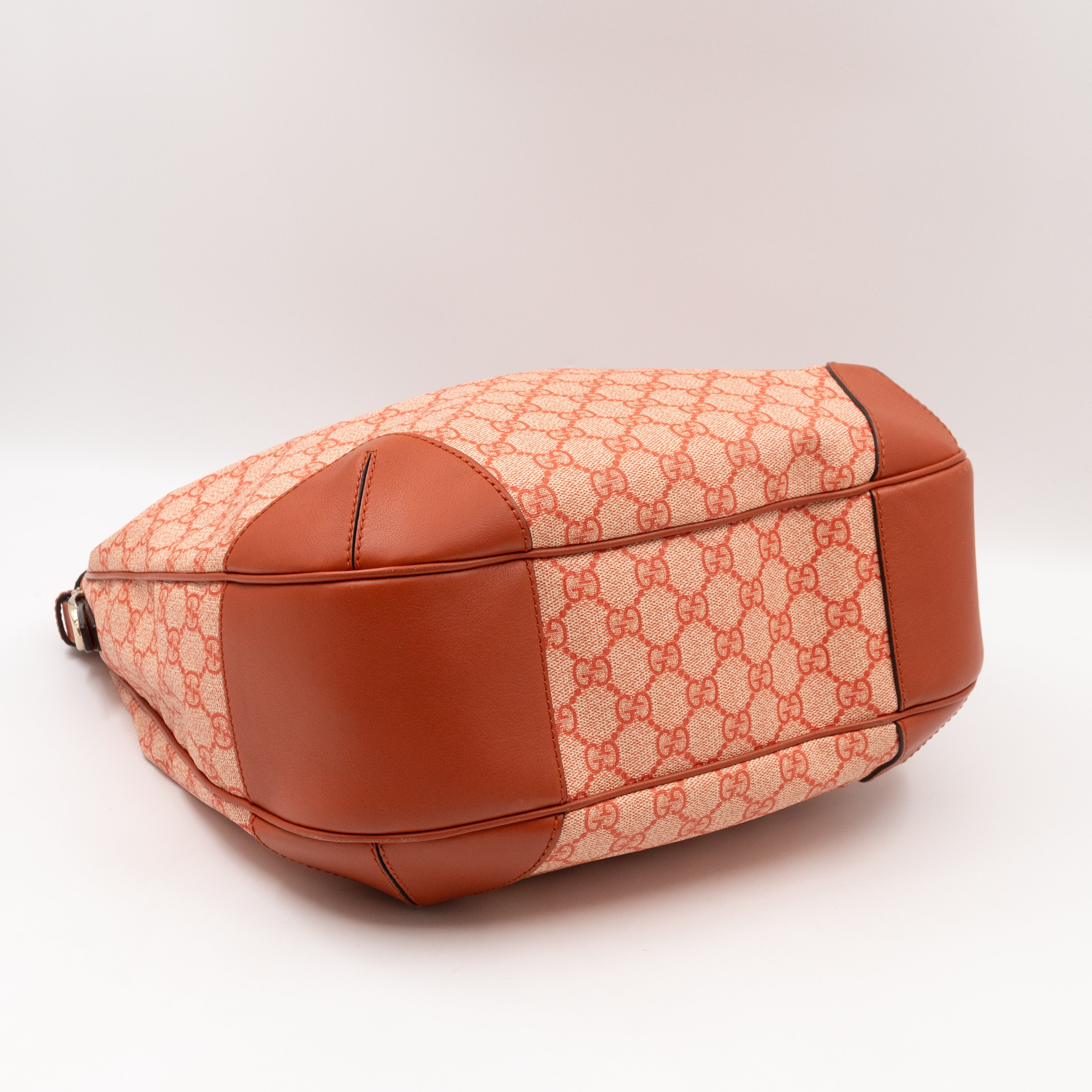 Bree Original Hobo Bag Red GG Canvas Leather