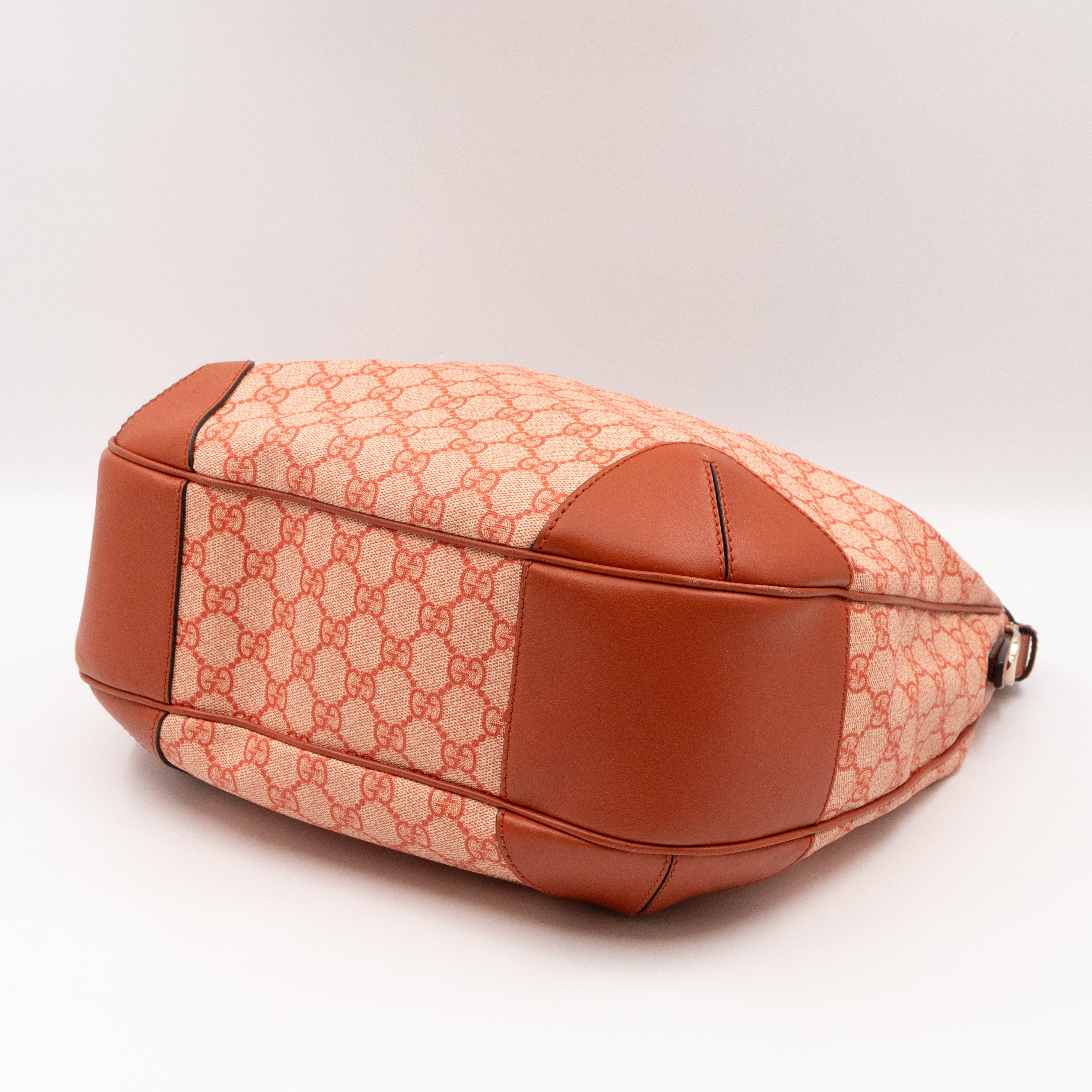 Bree Original Hobo Bag Red GG Canvas Leather