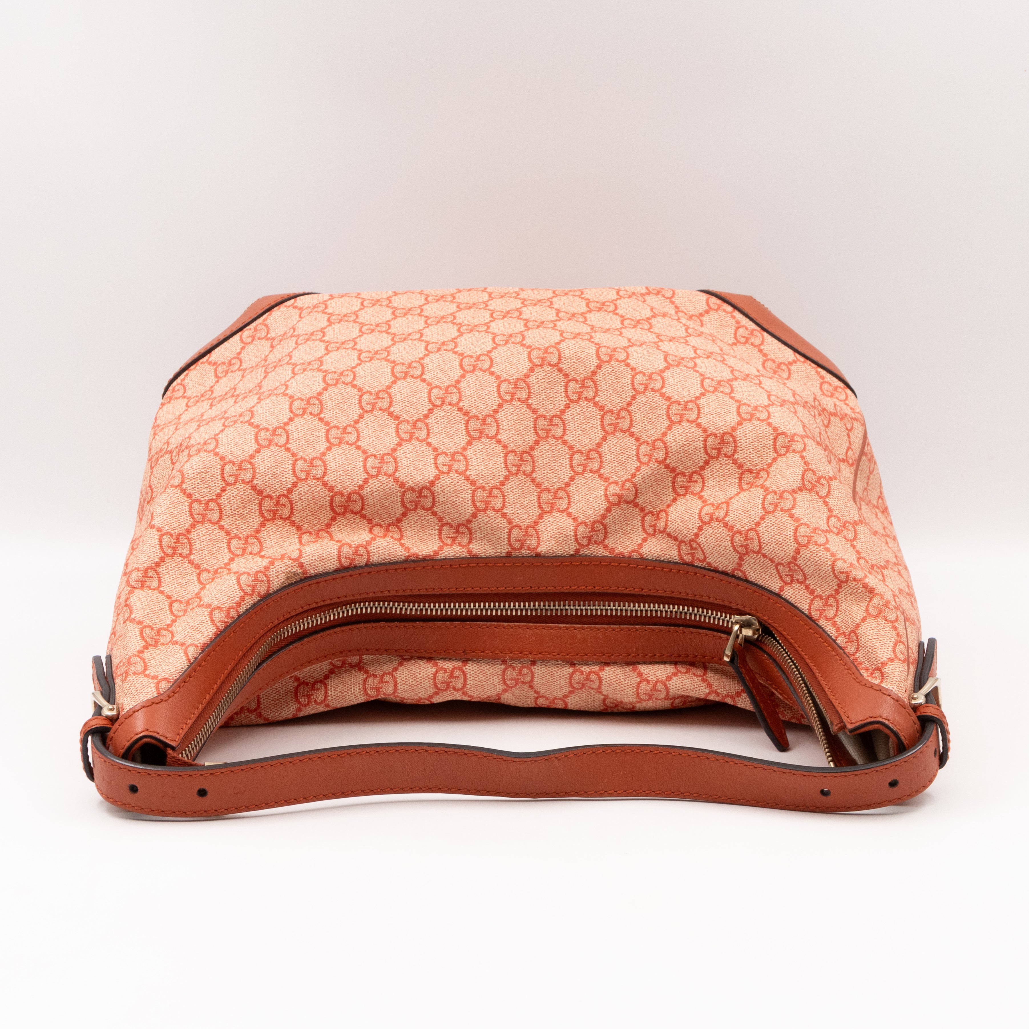 Bree Original Hobo Bag Red GG Canvas Leather