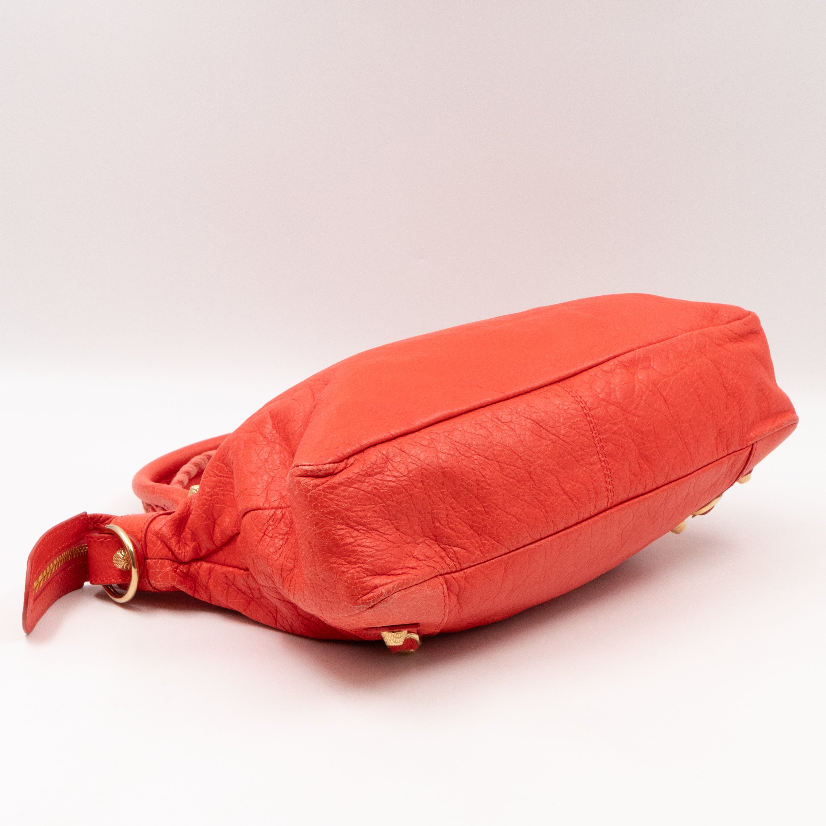 Giant Town Orange Leather Gold