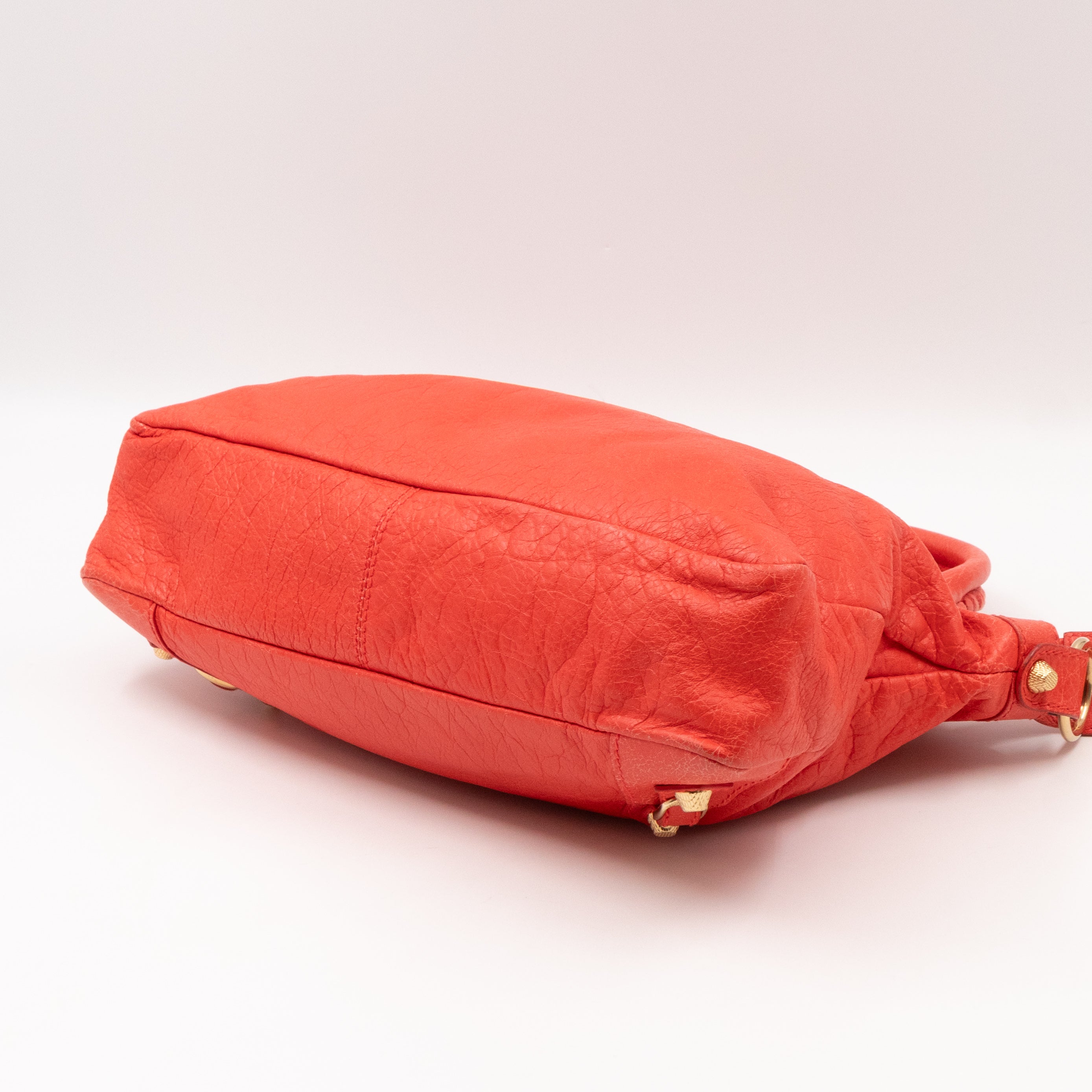 Giant Town Orange Leather Gold