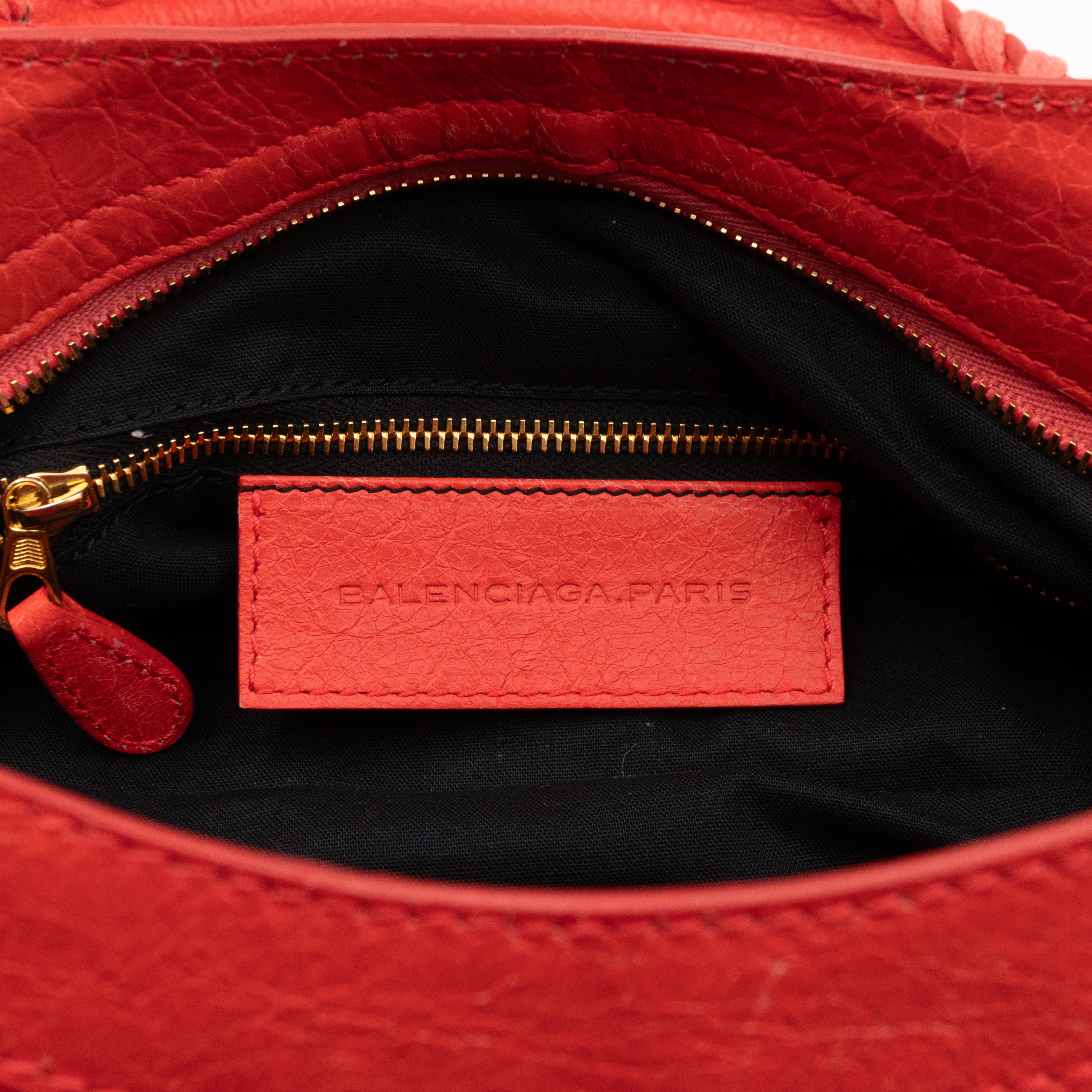 Giant Town Orange Leather Gold