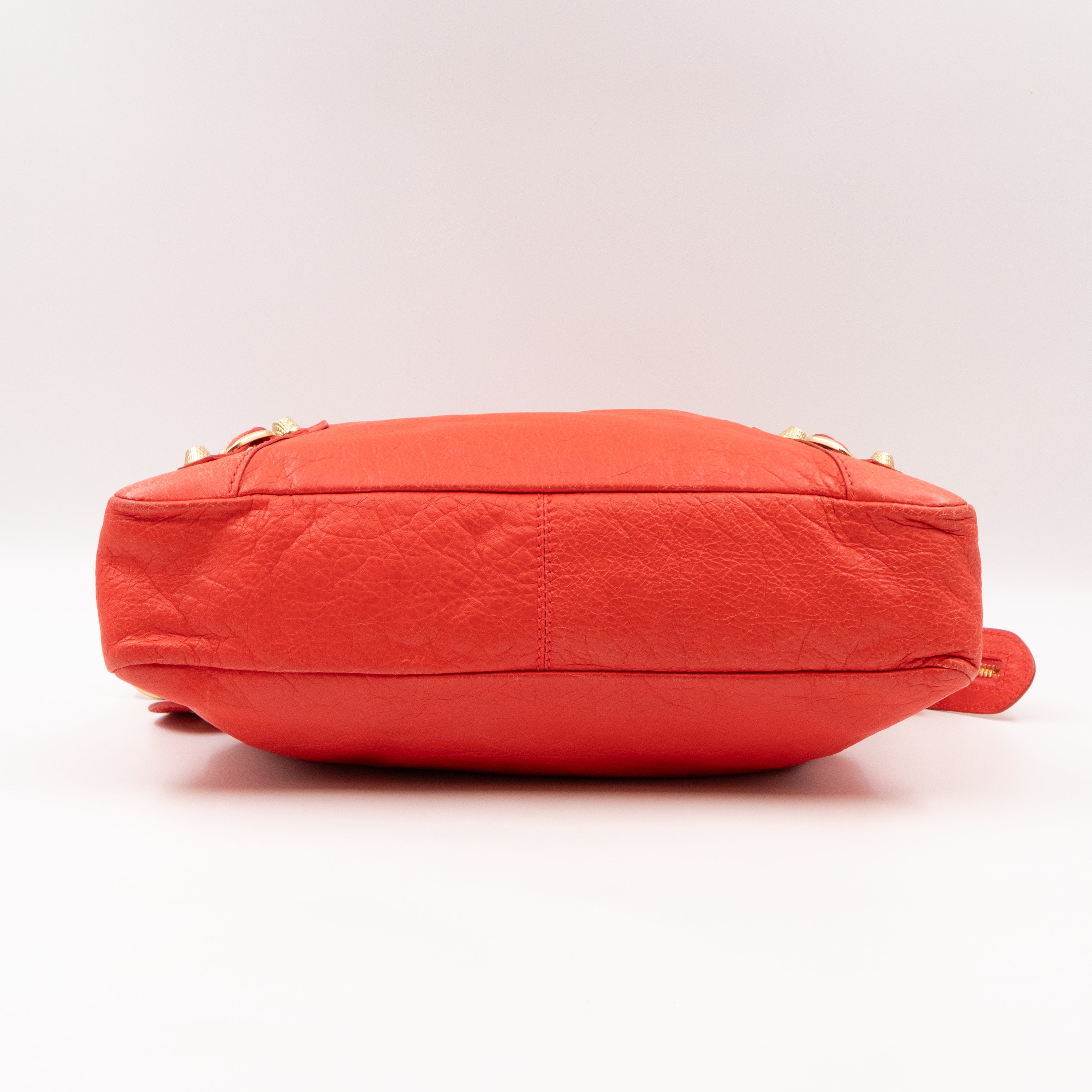 Giant Town Orange Leather Gold