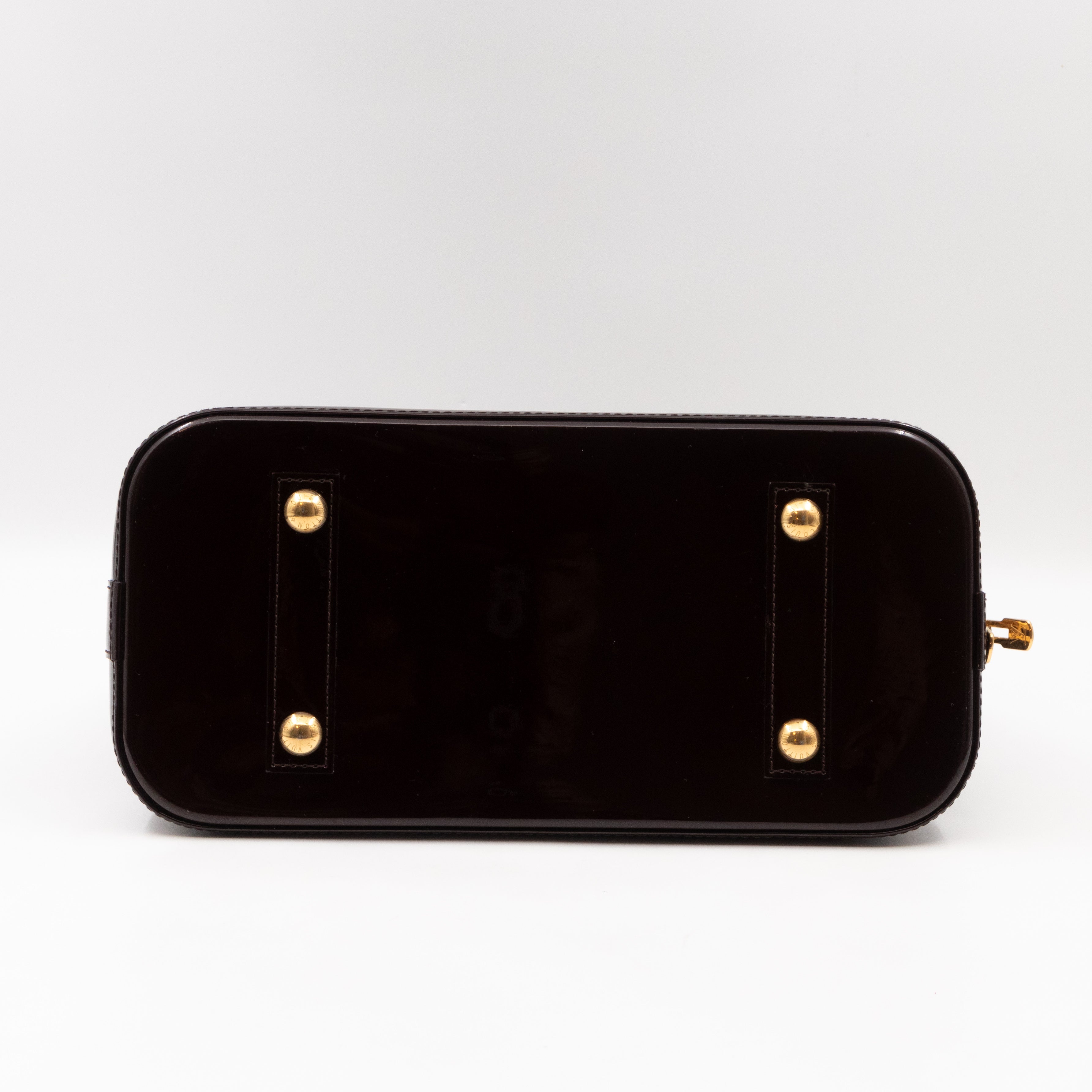 Alma PM Amarante Vernis Leather