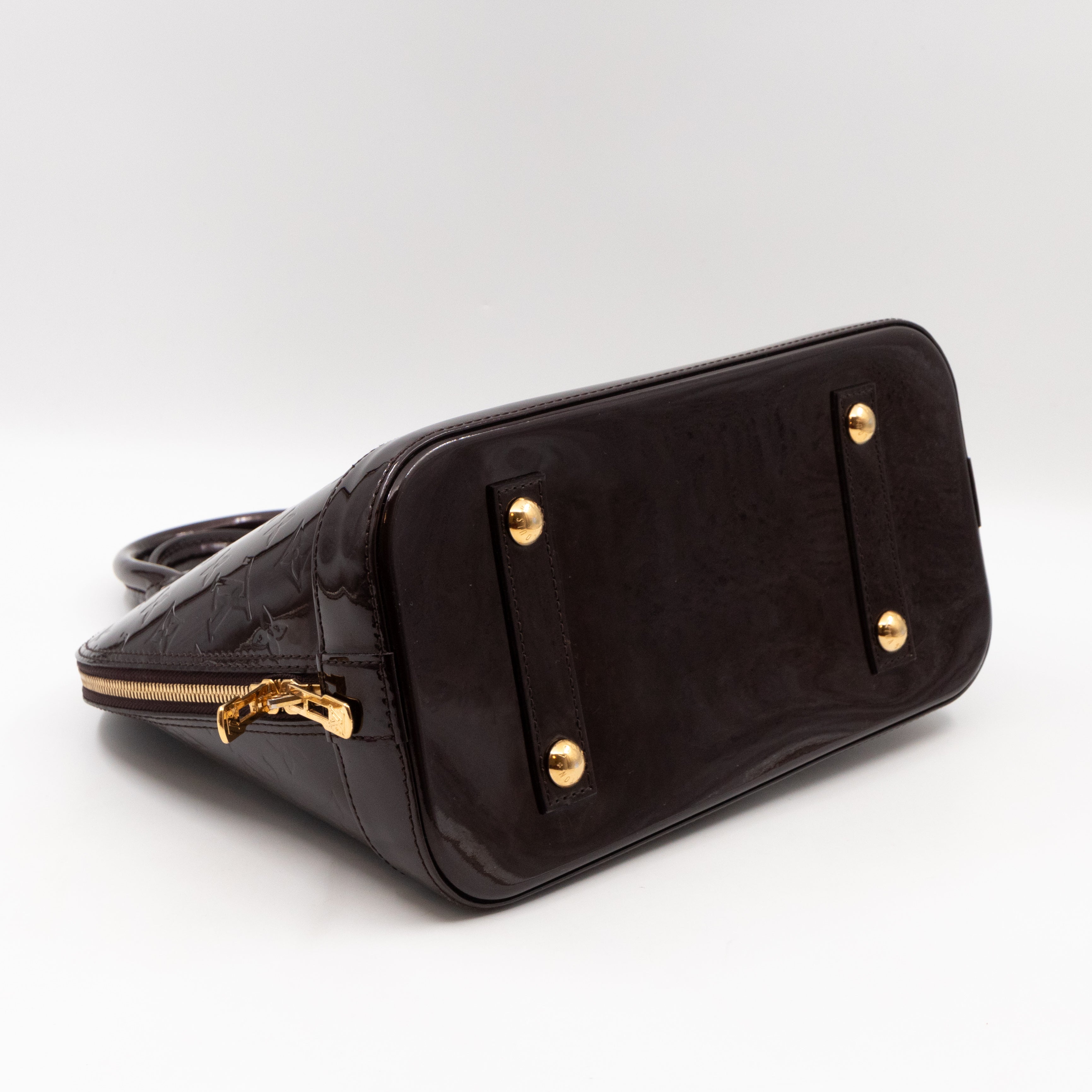 Alma PM Amarante Vernis Leather