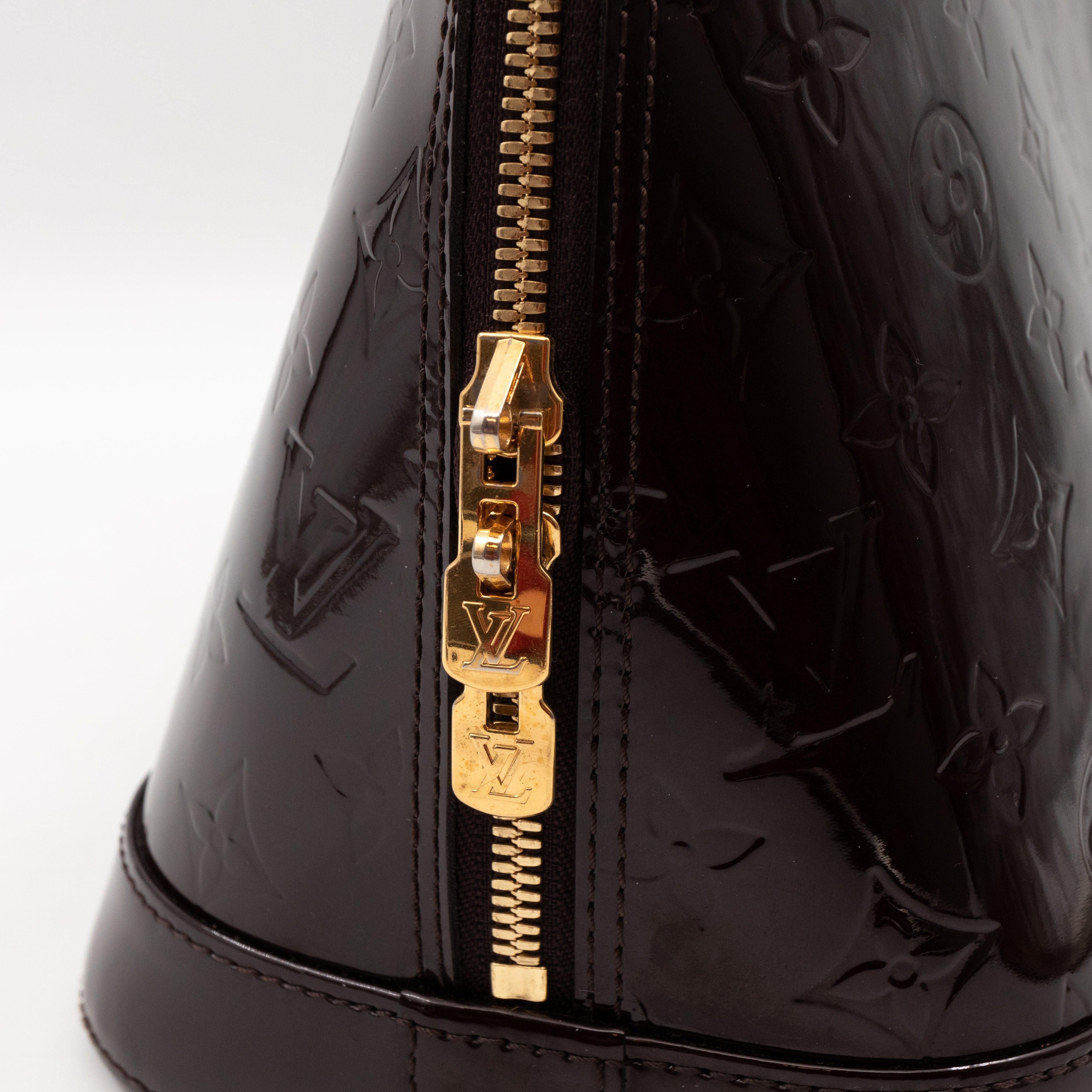 Alma PM Amarante Vernis Leather