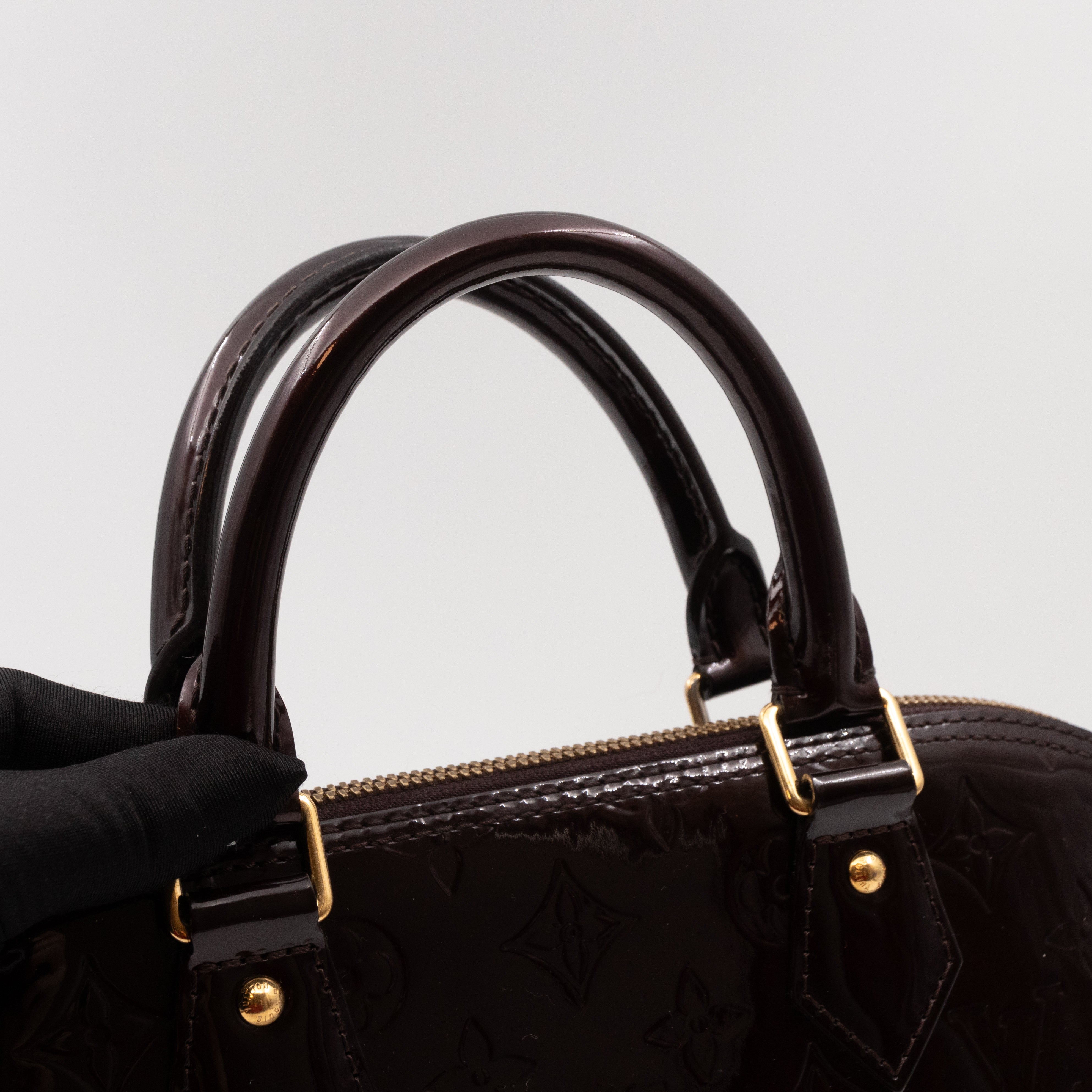 Alma PM Amarante Vernis Leather