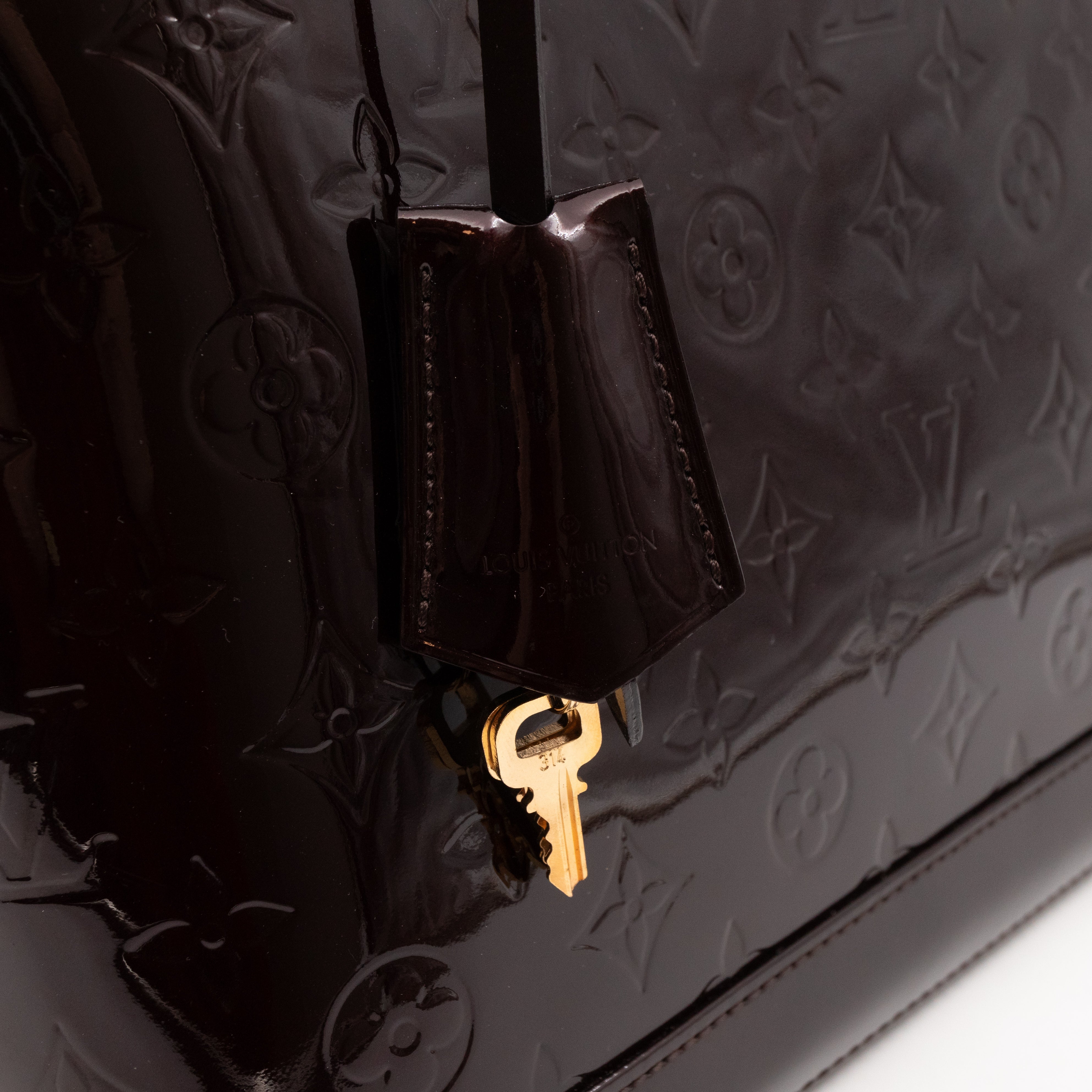 Alma PM Amarante Vernis Leather