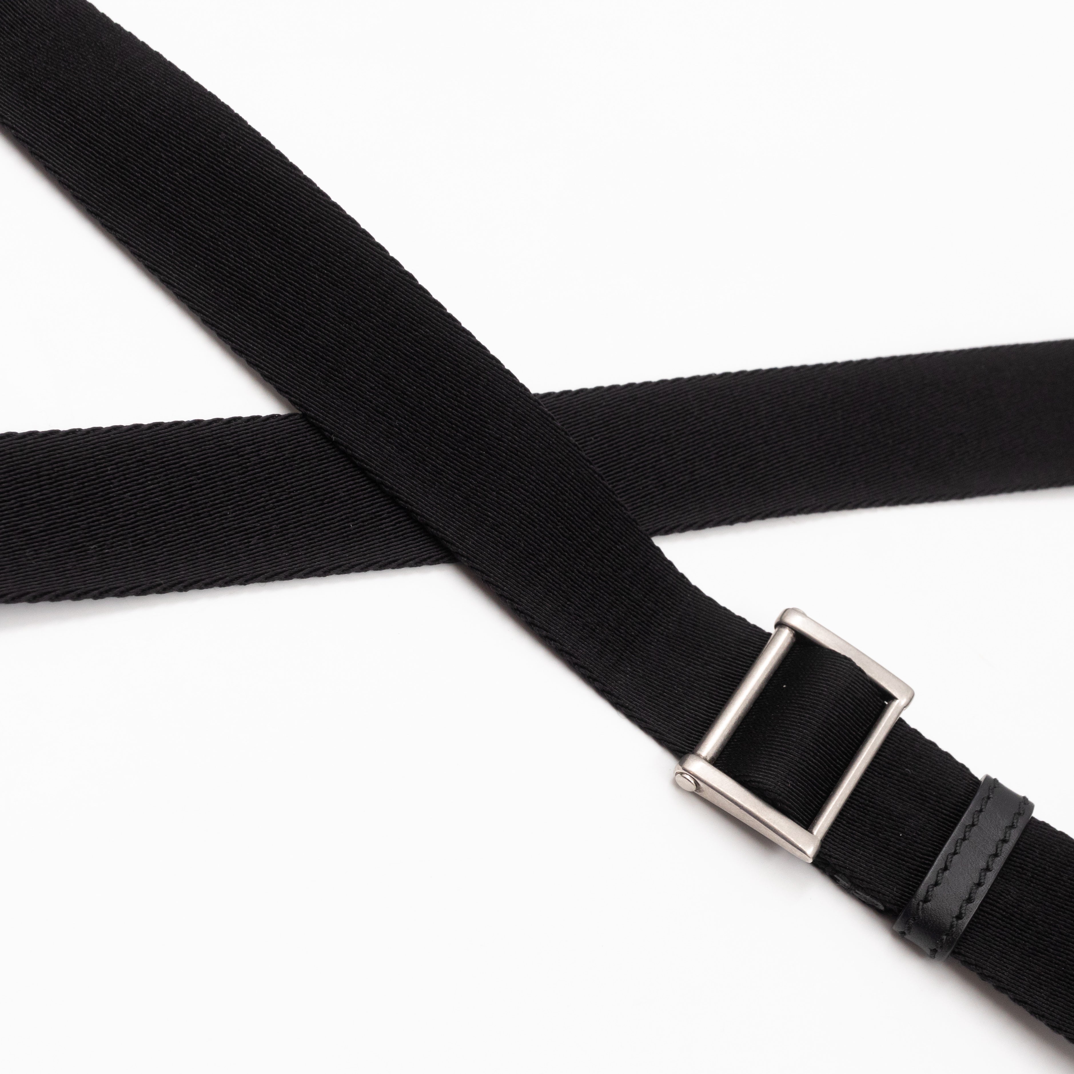 Messenger Small GG Supreme with Web Stripe Black Leather