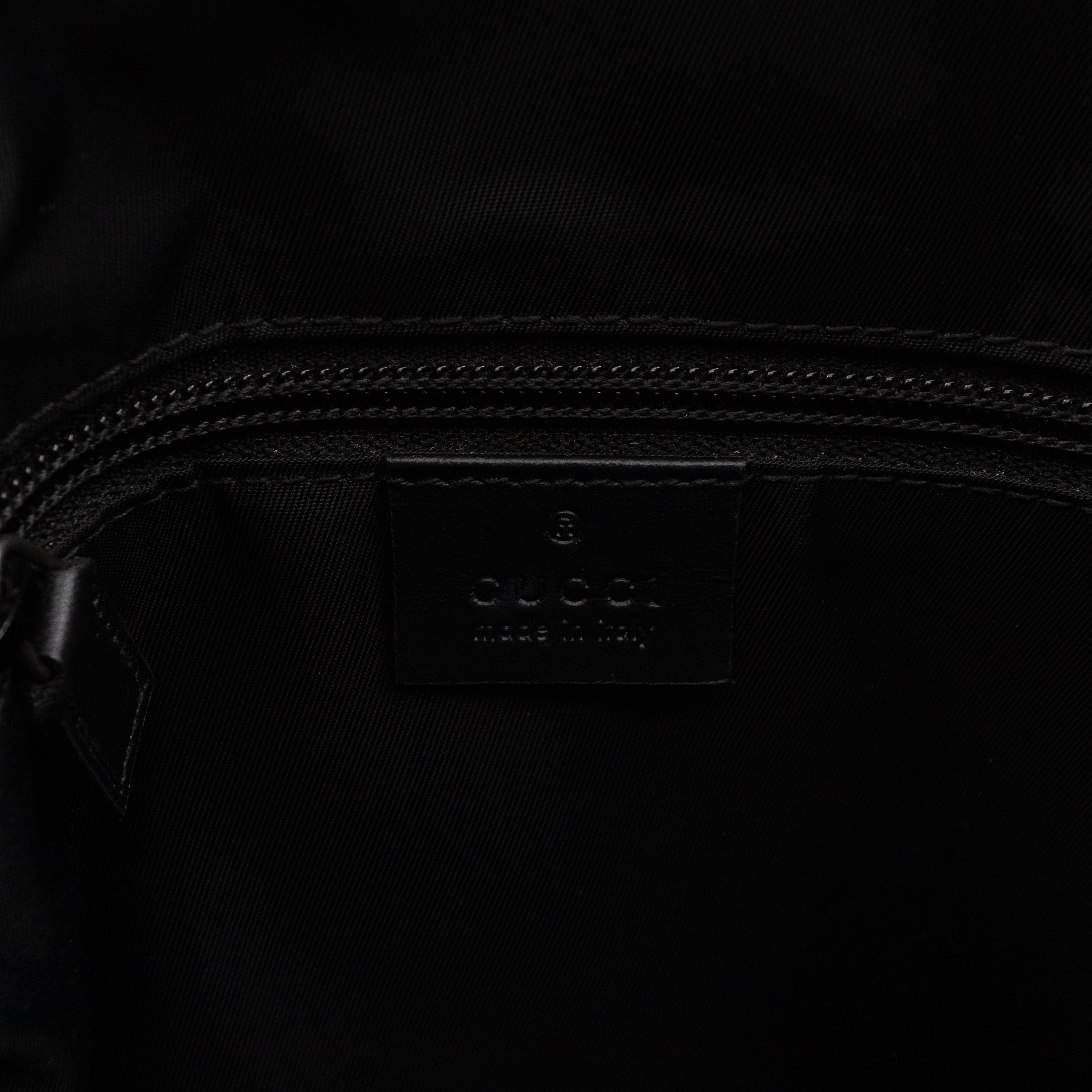 Messenger Small GG Supreme with Web Stripe Black Leather