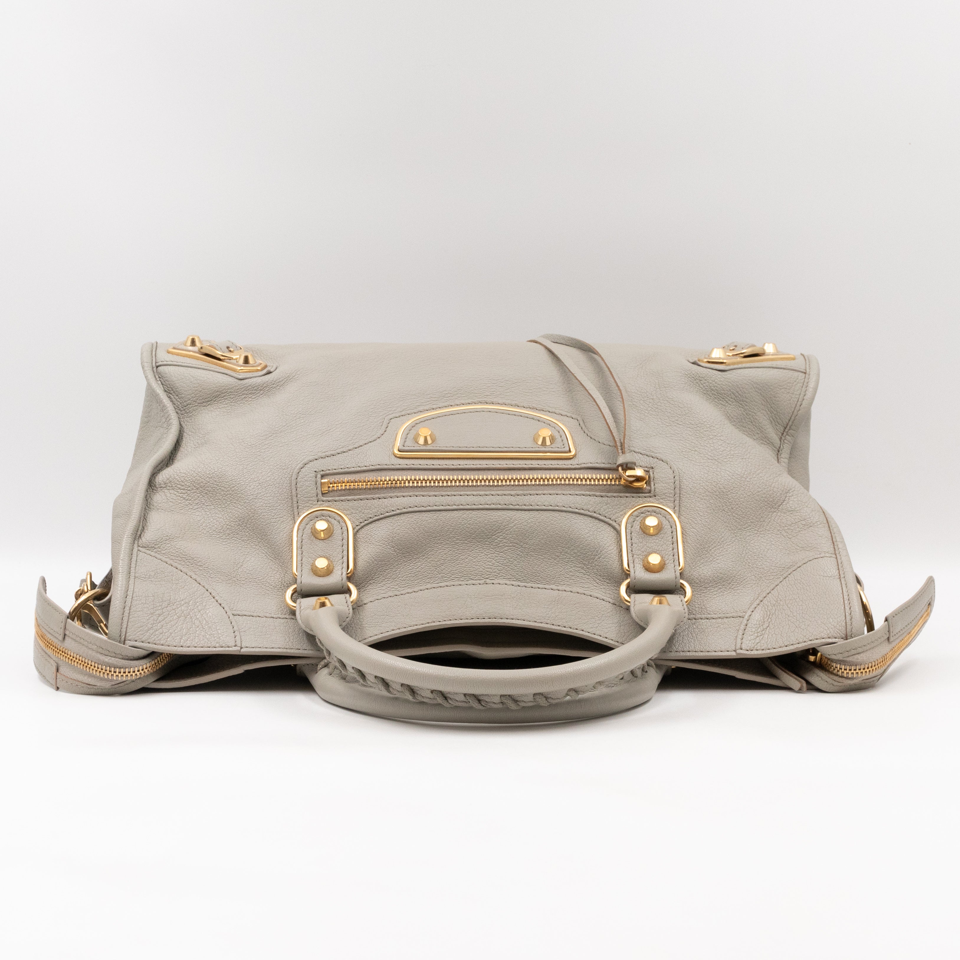 Classic City Metallic Edge Grey Leather