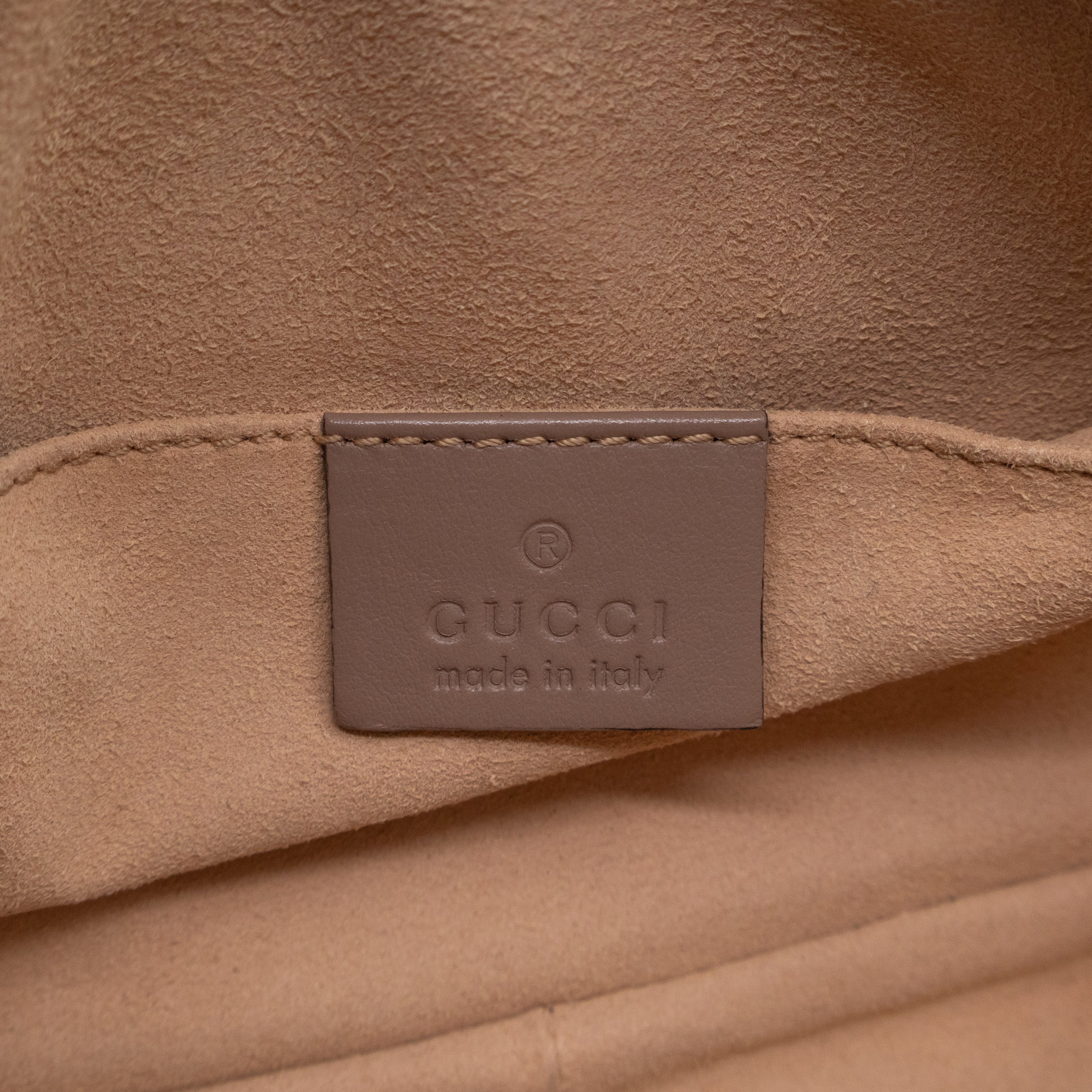 GG Marmont Mini Camera Bag Rose Beige Leather