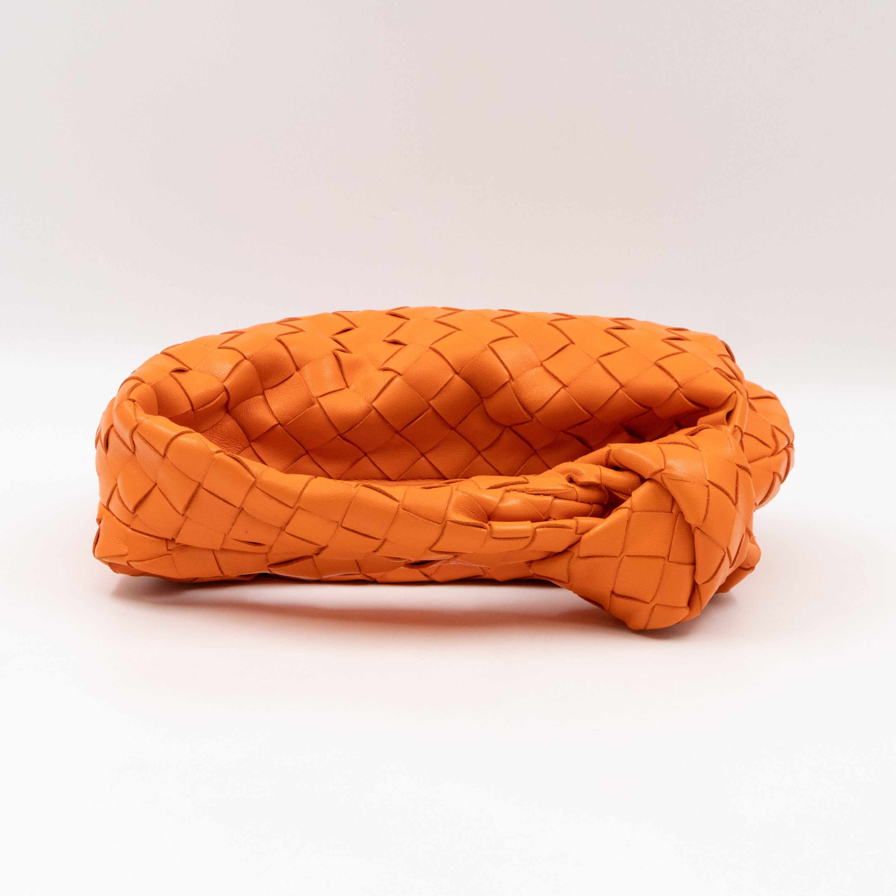 Jodie Mini Intrecciato Orange Leather