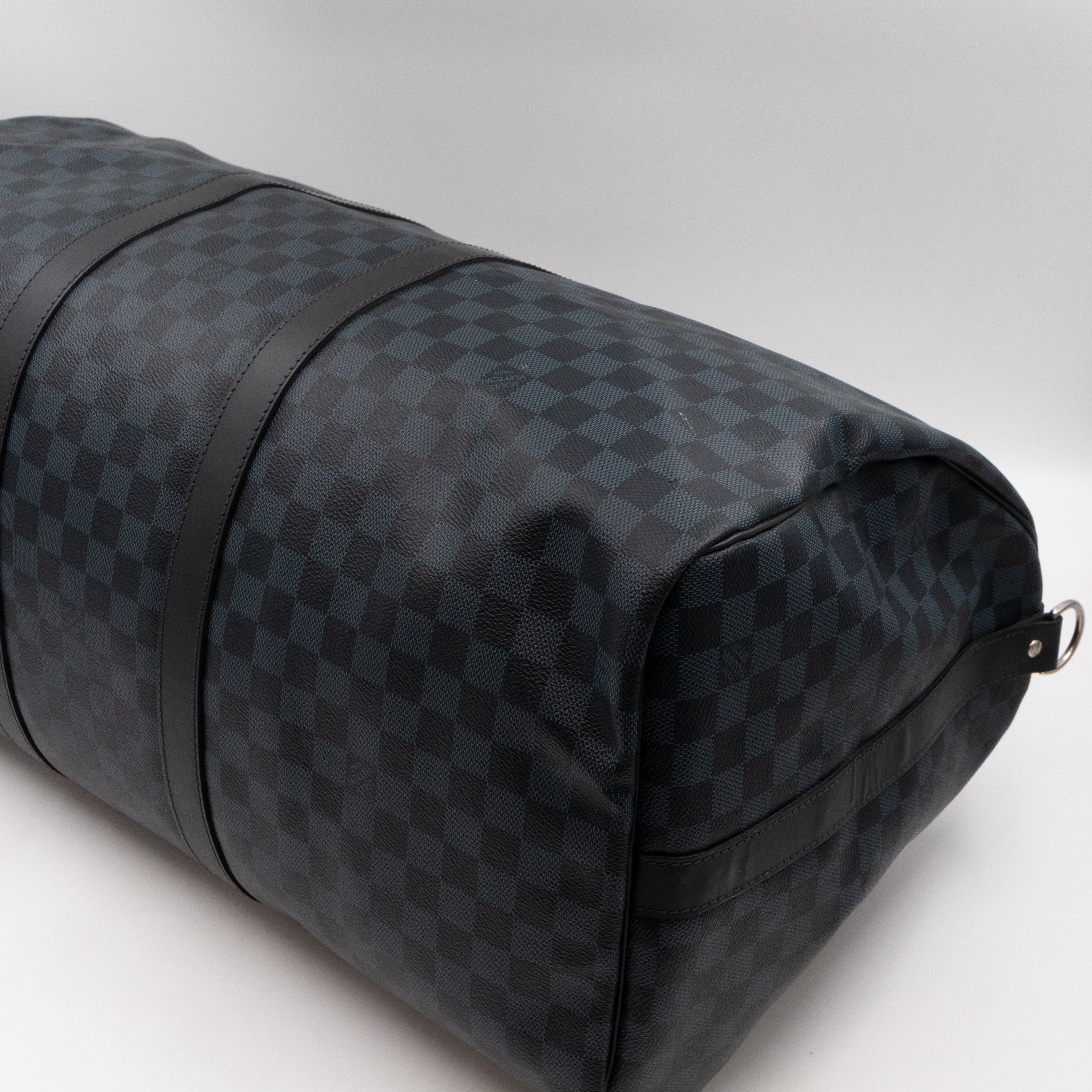 Keepall 55 Bandouliere Damier Cobalt