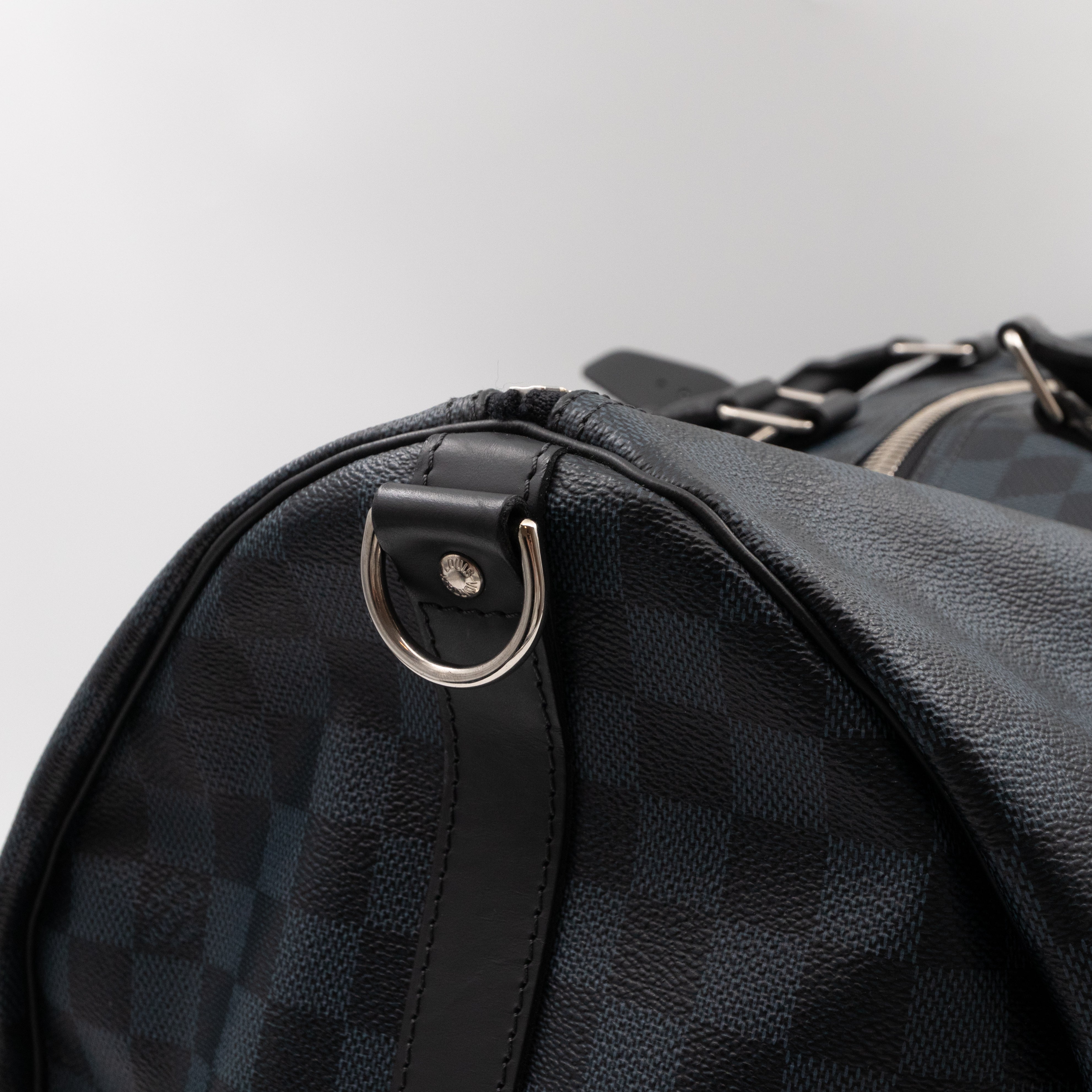 Keepall 55 Bandouliere Damier Cobalt
