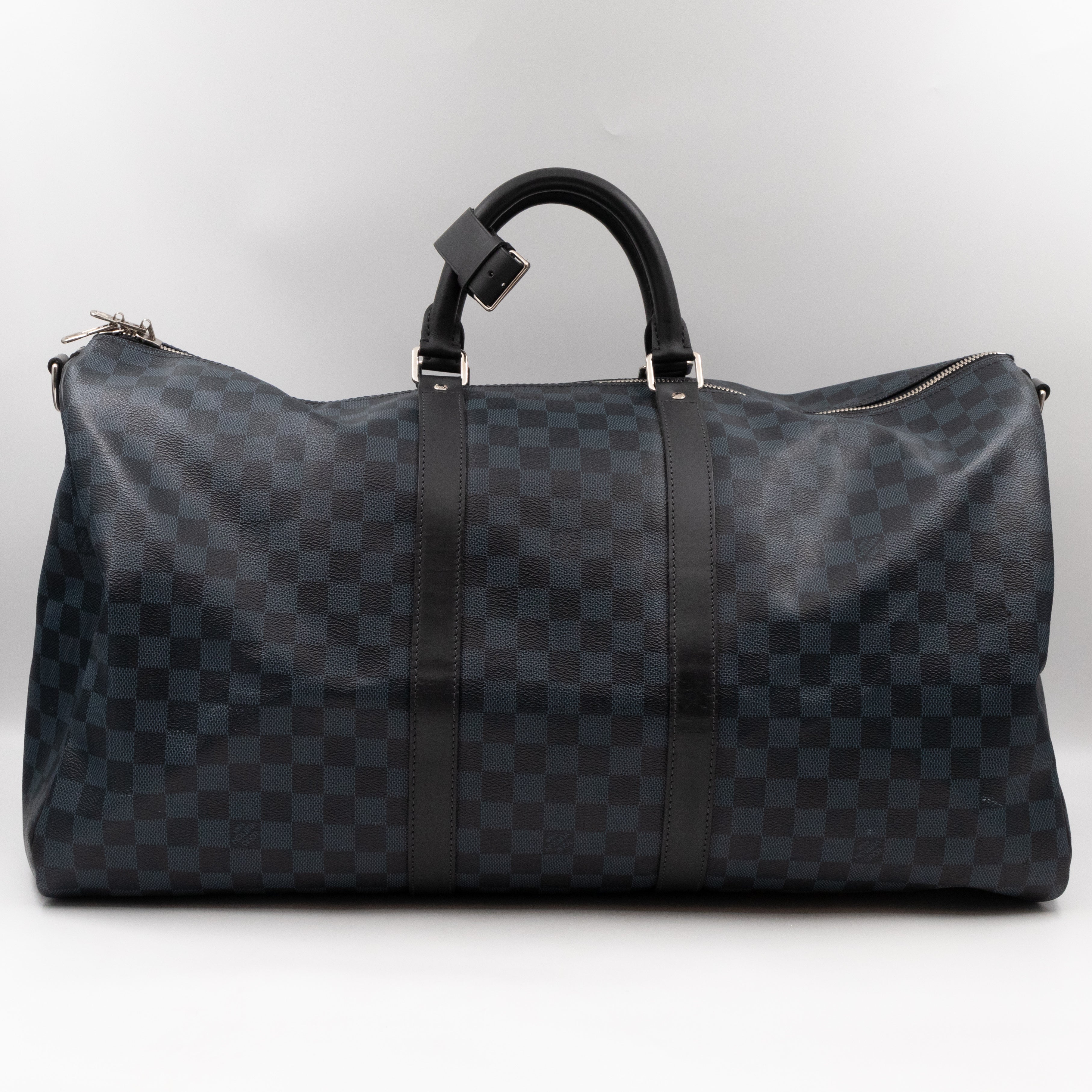 Keepall 55 Bandouliere Damier Cobalt