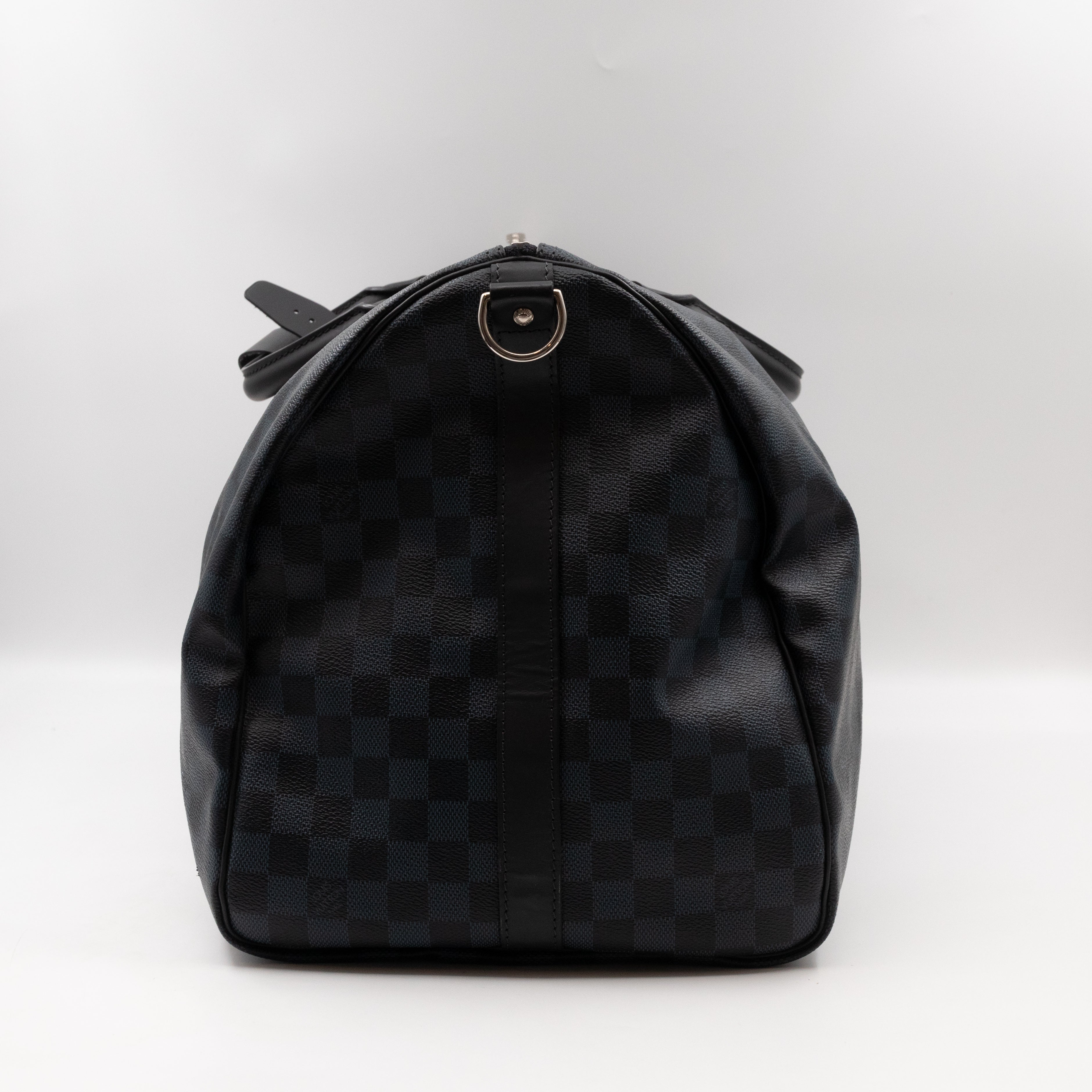 Keepall 55 Bandouliere Damier Cobalt