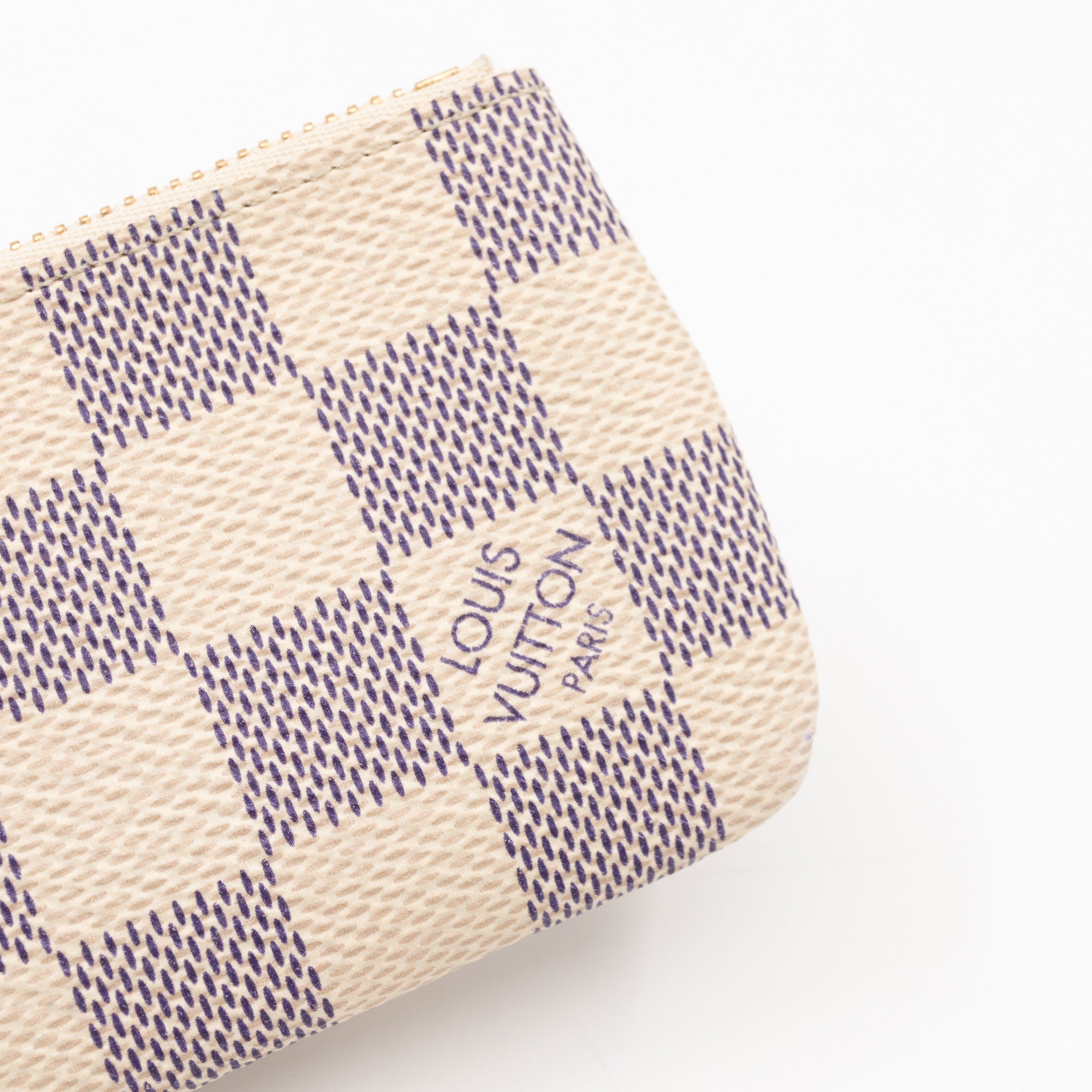 Key Pouch Damier Azur