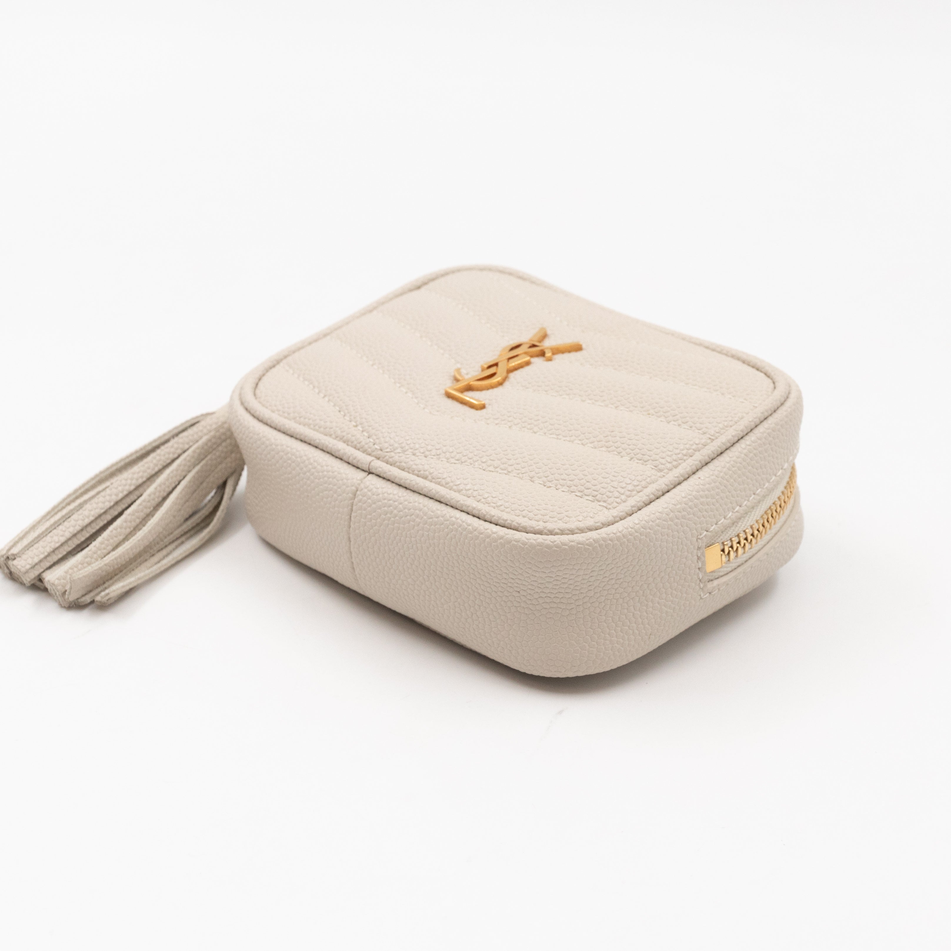 Lou Nano Cream White Grained Leather