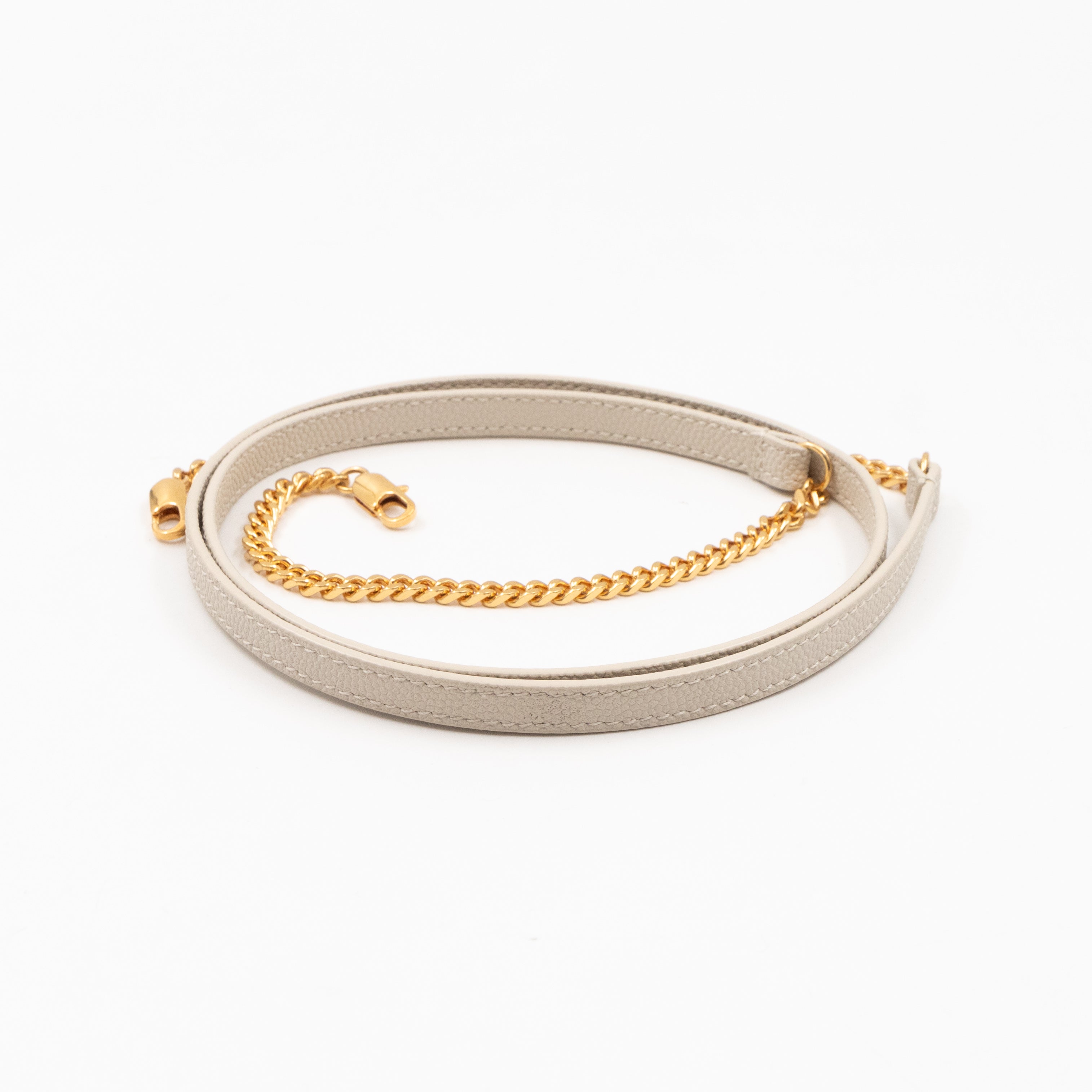 Lou Nano Cream White Grained Leather