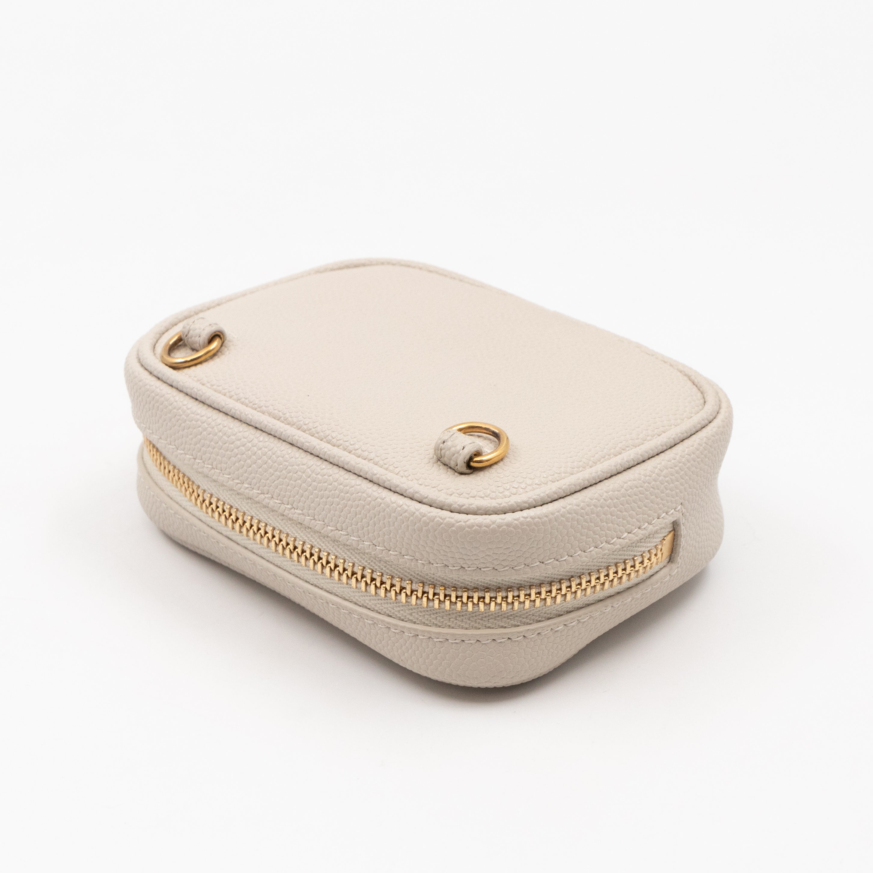 Lou Nano Cream White Grained Leather