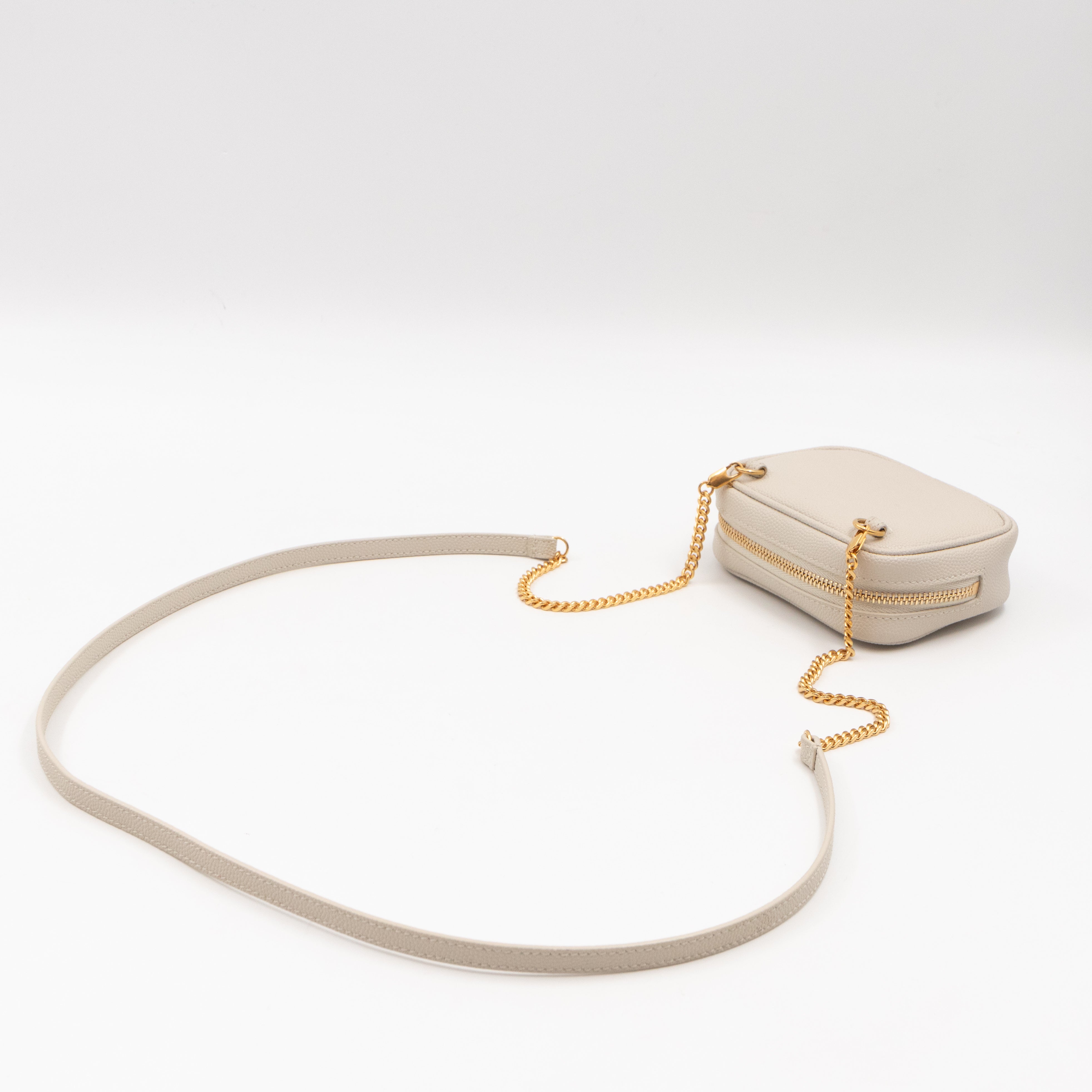 Lou Nano Cream White Grained Leather