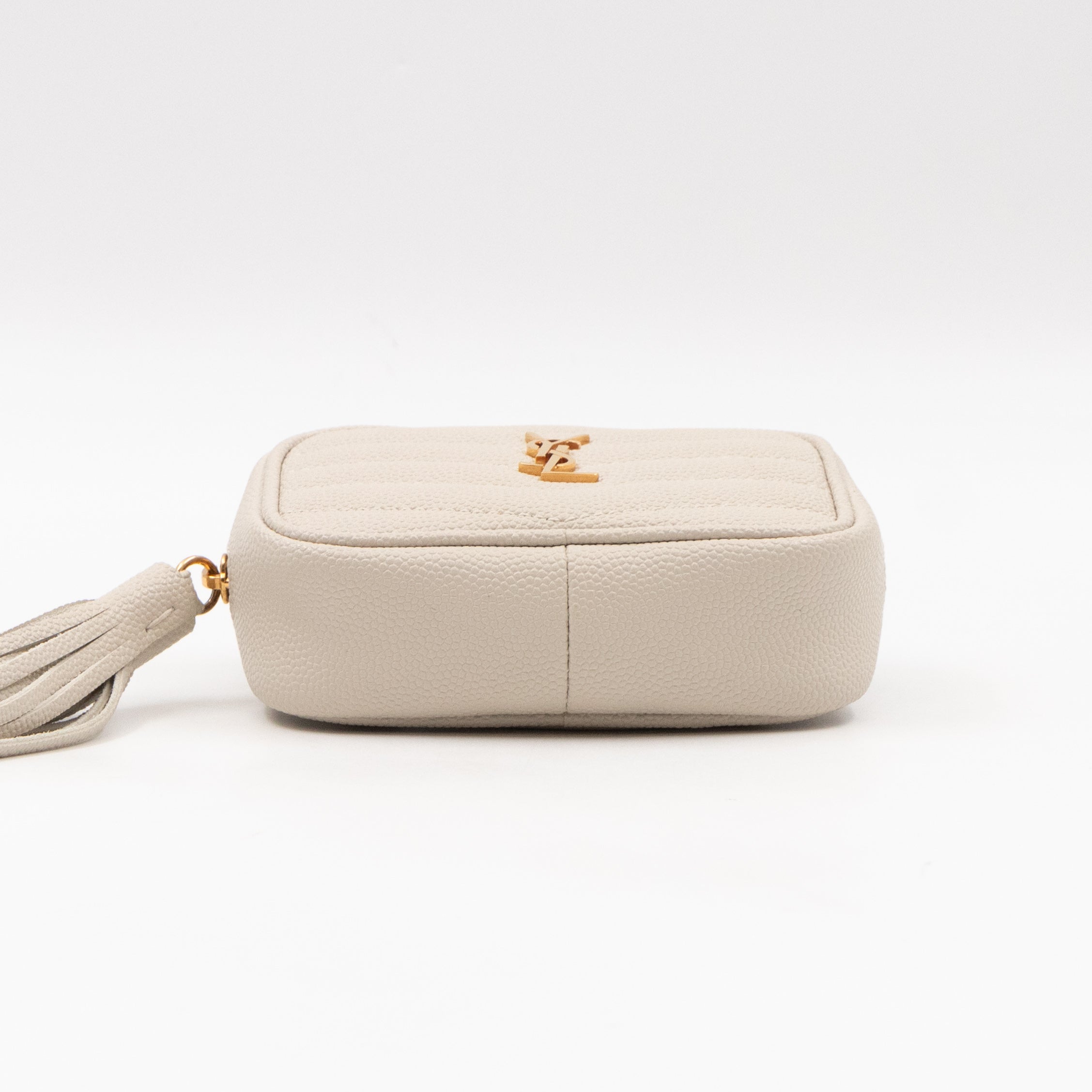 Lou Nano Cream White Grained Leather