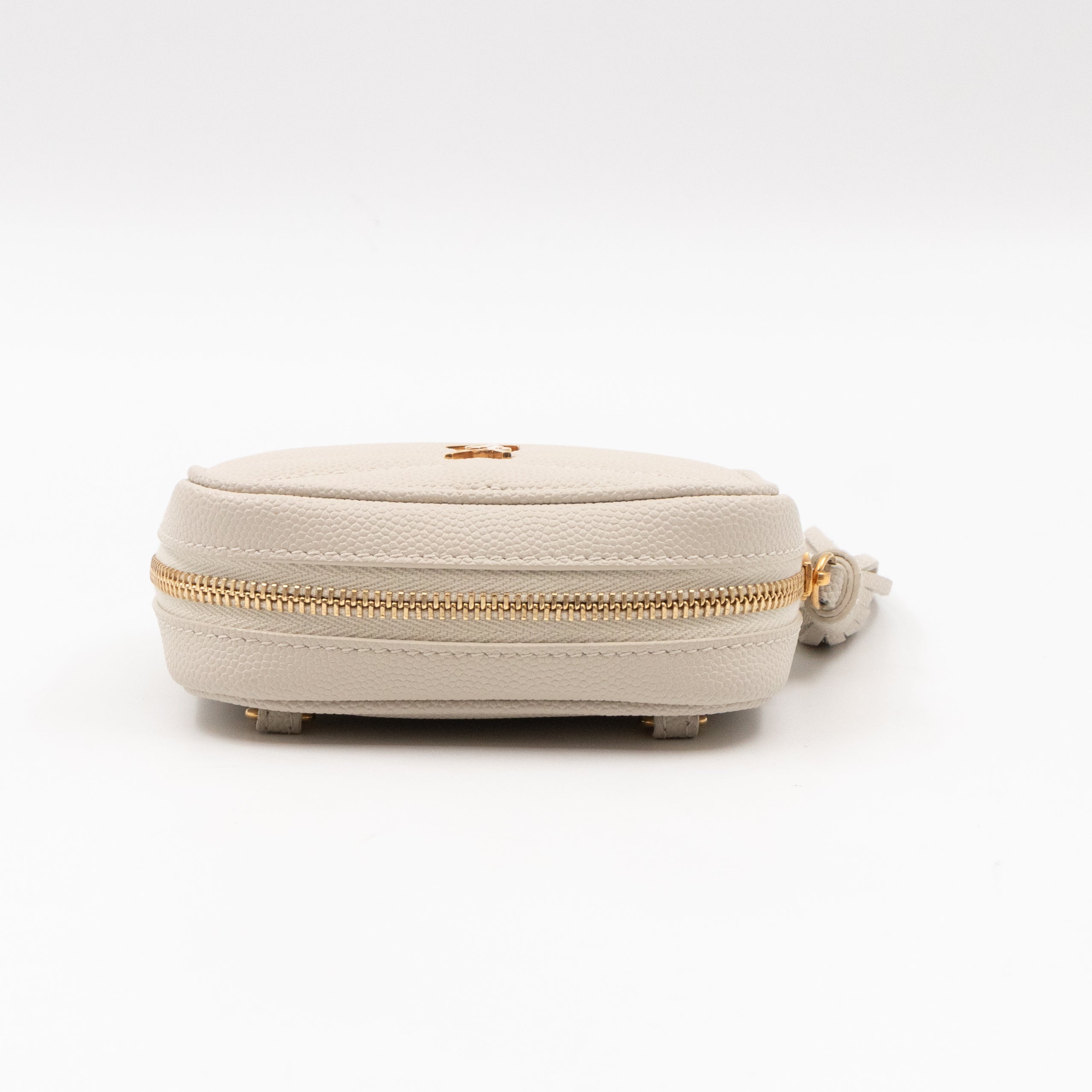 Lou Nano Cream White Grained Leather