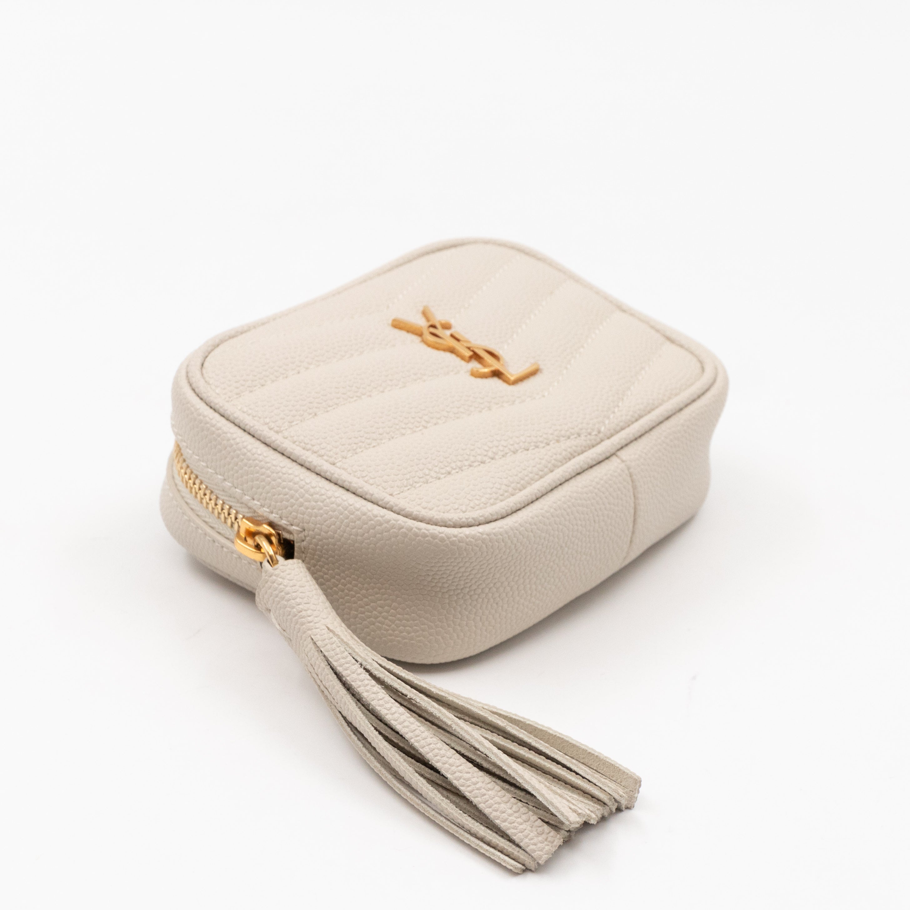 Lou Nano Cream White Grained Leather